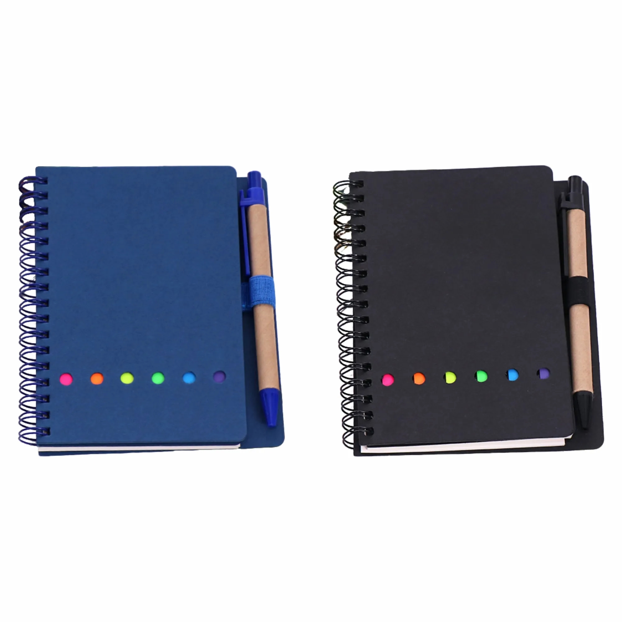 Promotional Pen Notebook, Kraft Spiral Book, Custom Logo 5