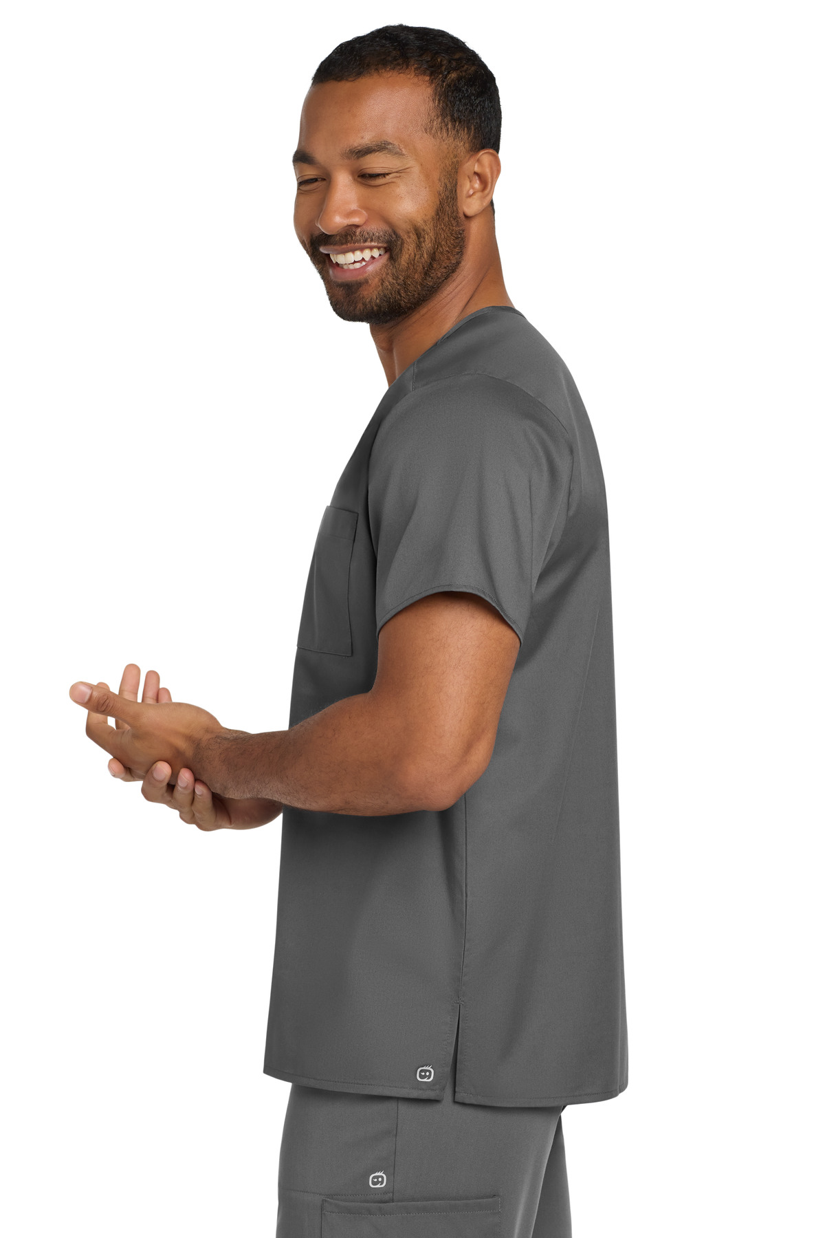 Wink® Unisex WorkFlex Chest Pocket V-Neck Top 21