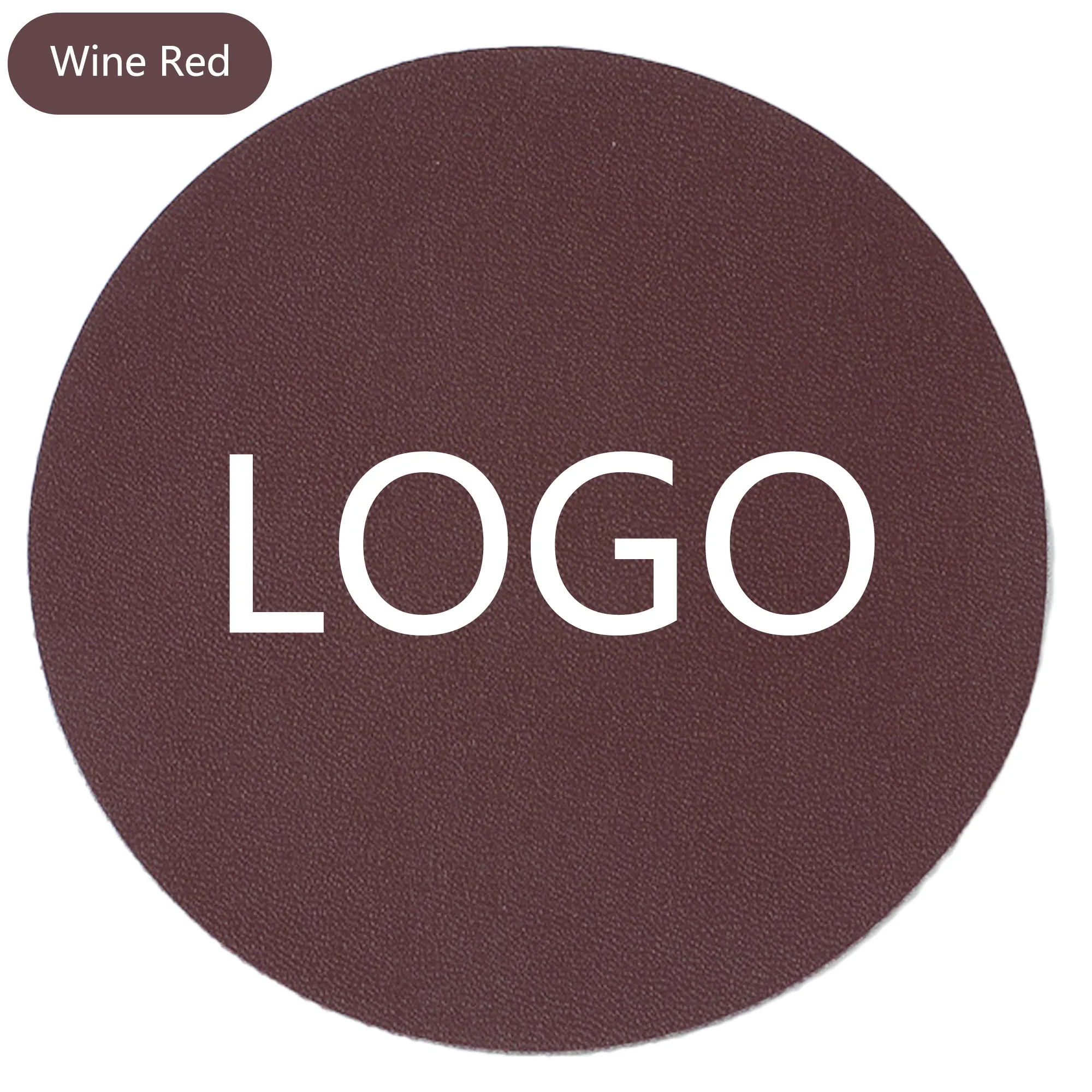 Custom Leather Coasters Round Diameter 3 7/8 Embosse 13
