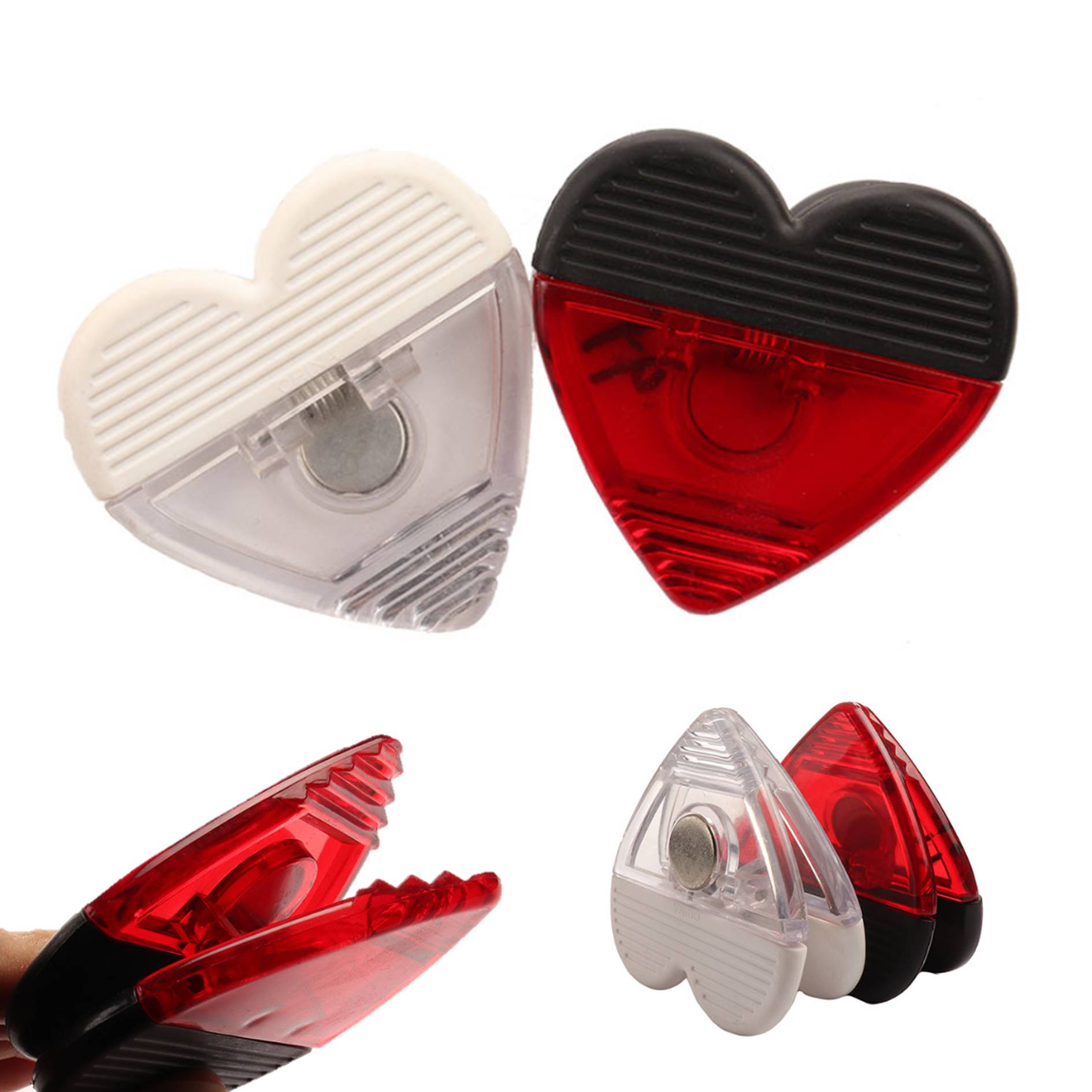 Love Heart Shaped Magnetic Memo Clip 3