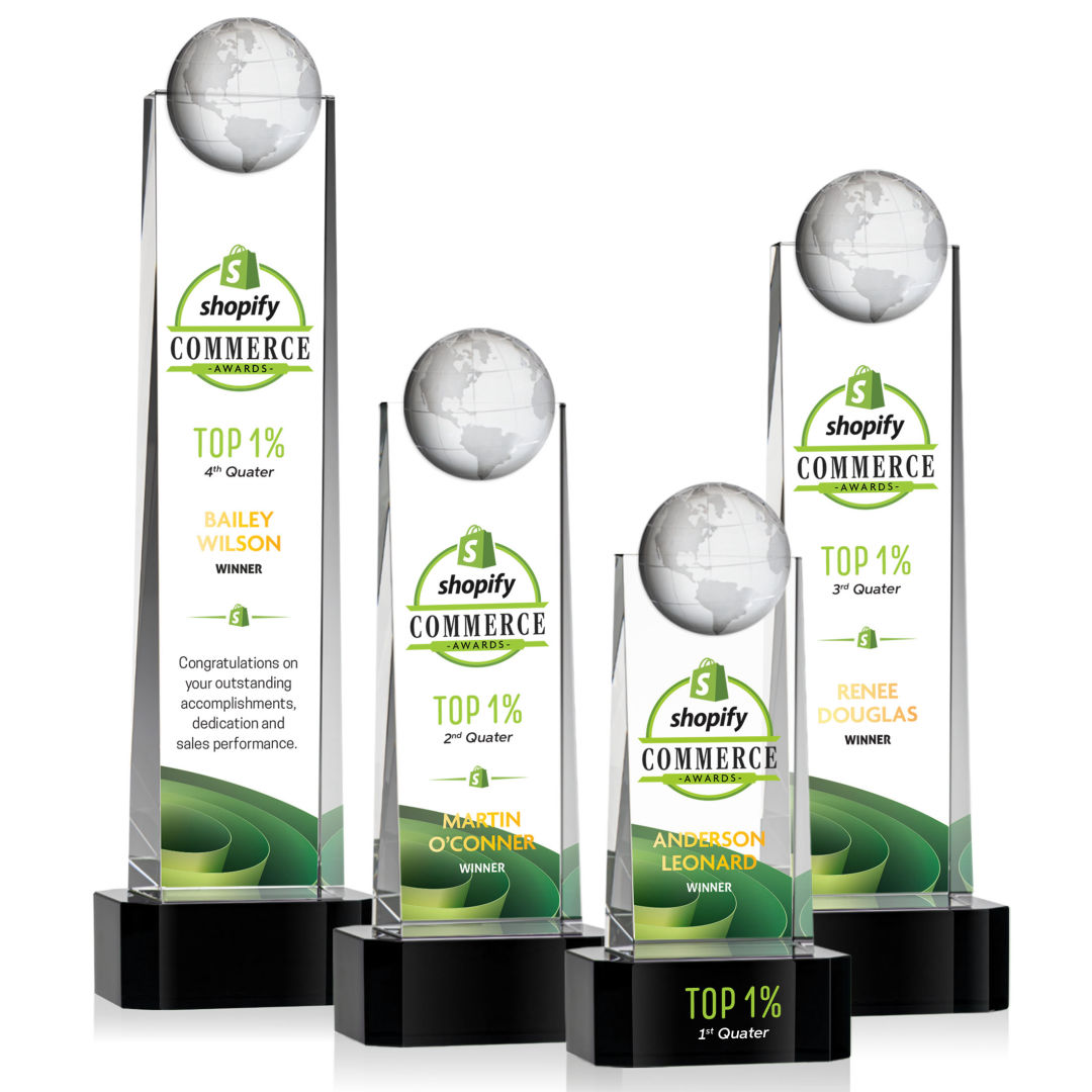 Sherbourne Globe VividPrint™ Award - Black 7
