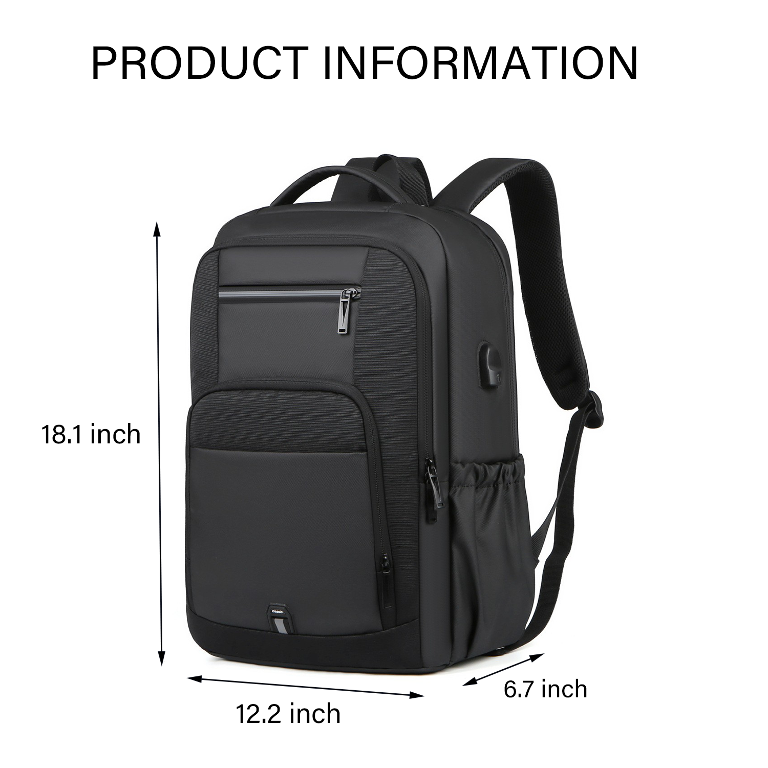 Large Travel Backpack for Men Women Waterproof Computer Bag 3