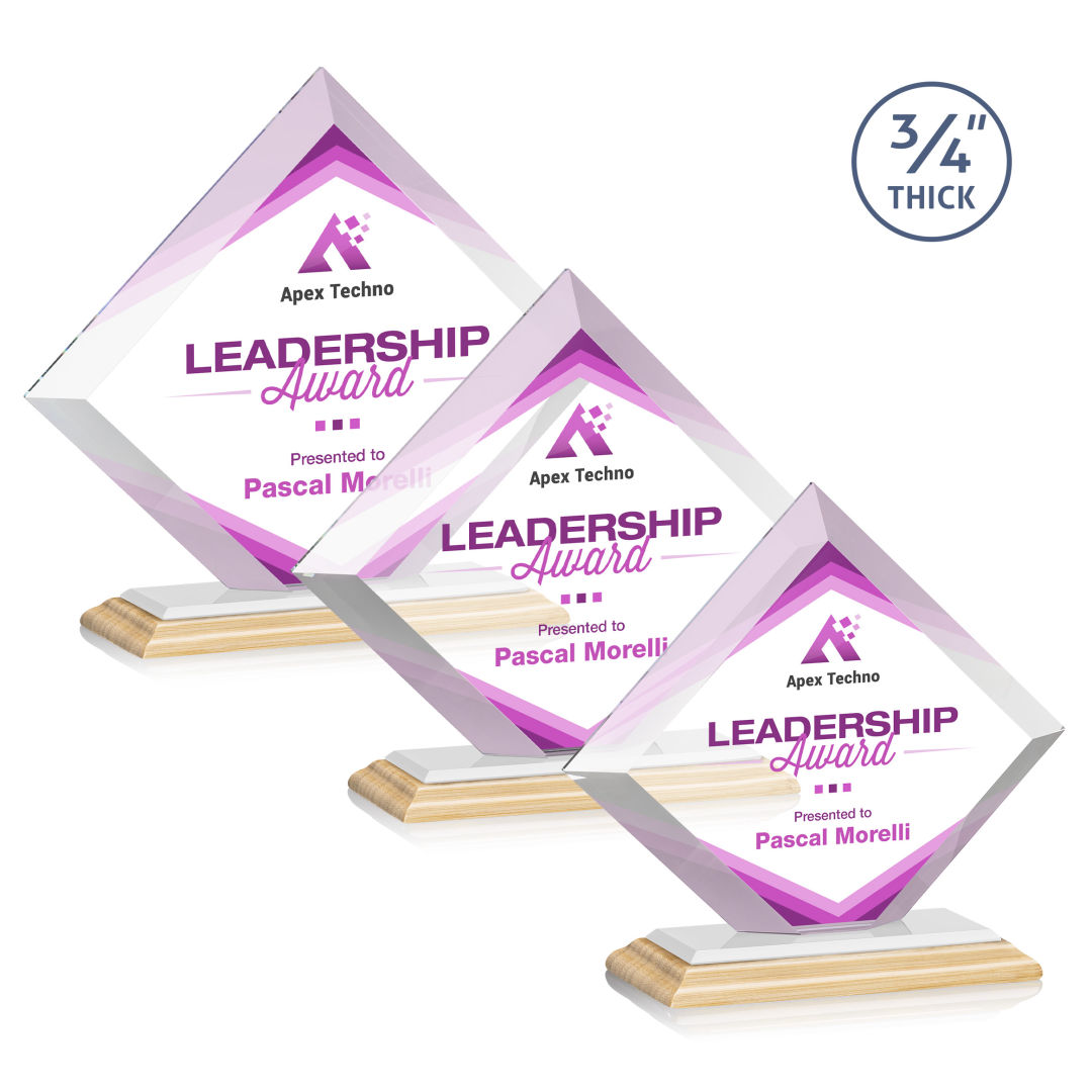 Belaire VividPrint™ Award - Bamboo/White