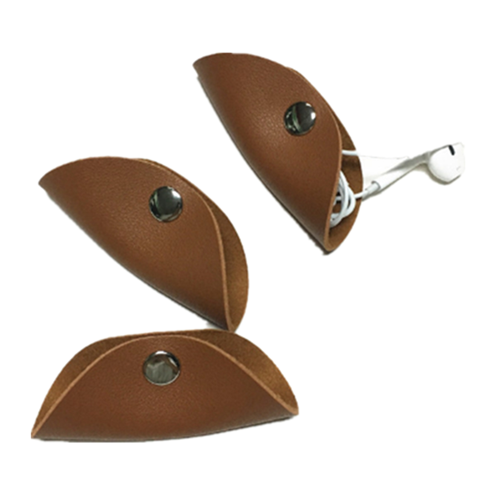 Bat Shape Leather Ear Bud Cable Organizer 5