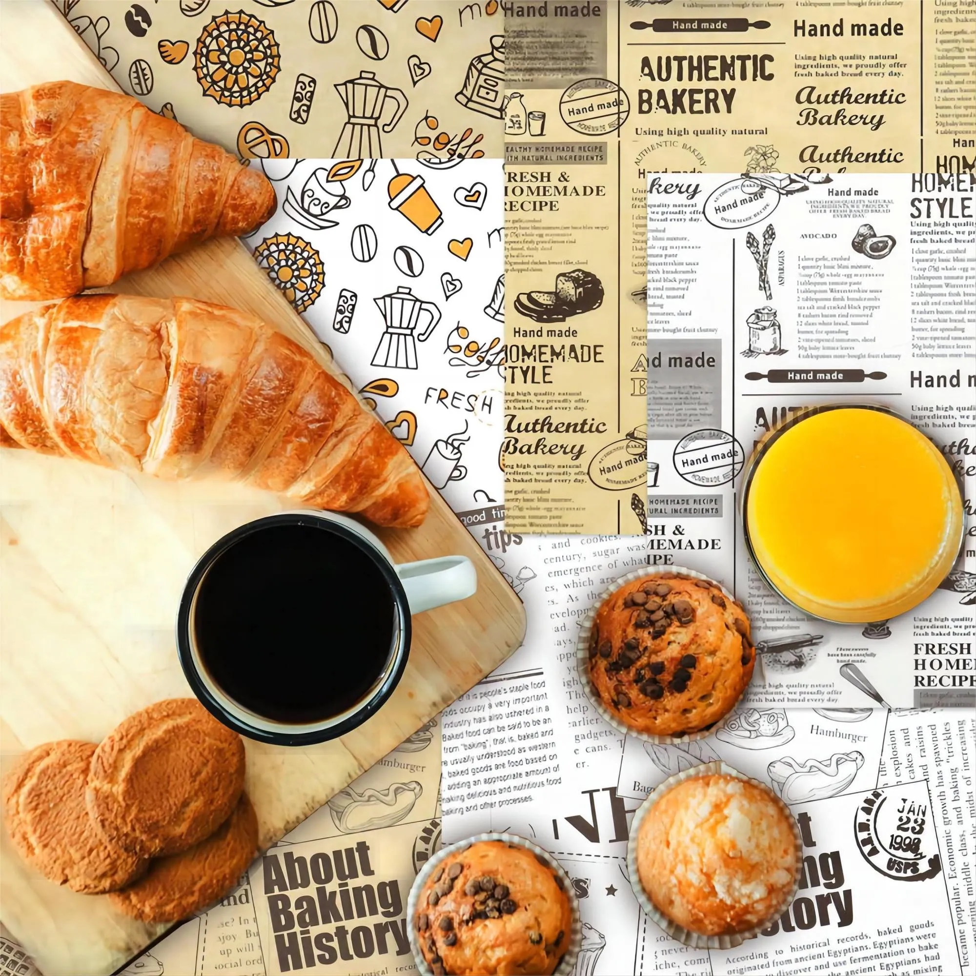 Printing Food Wrapping Paper MOQ5000PCS 2