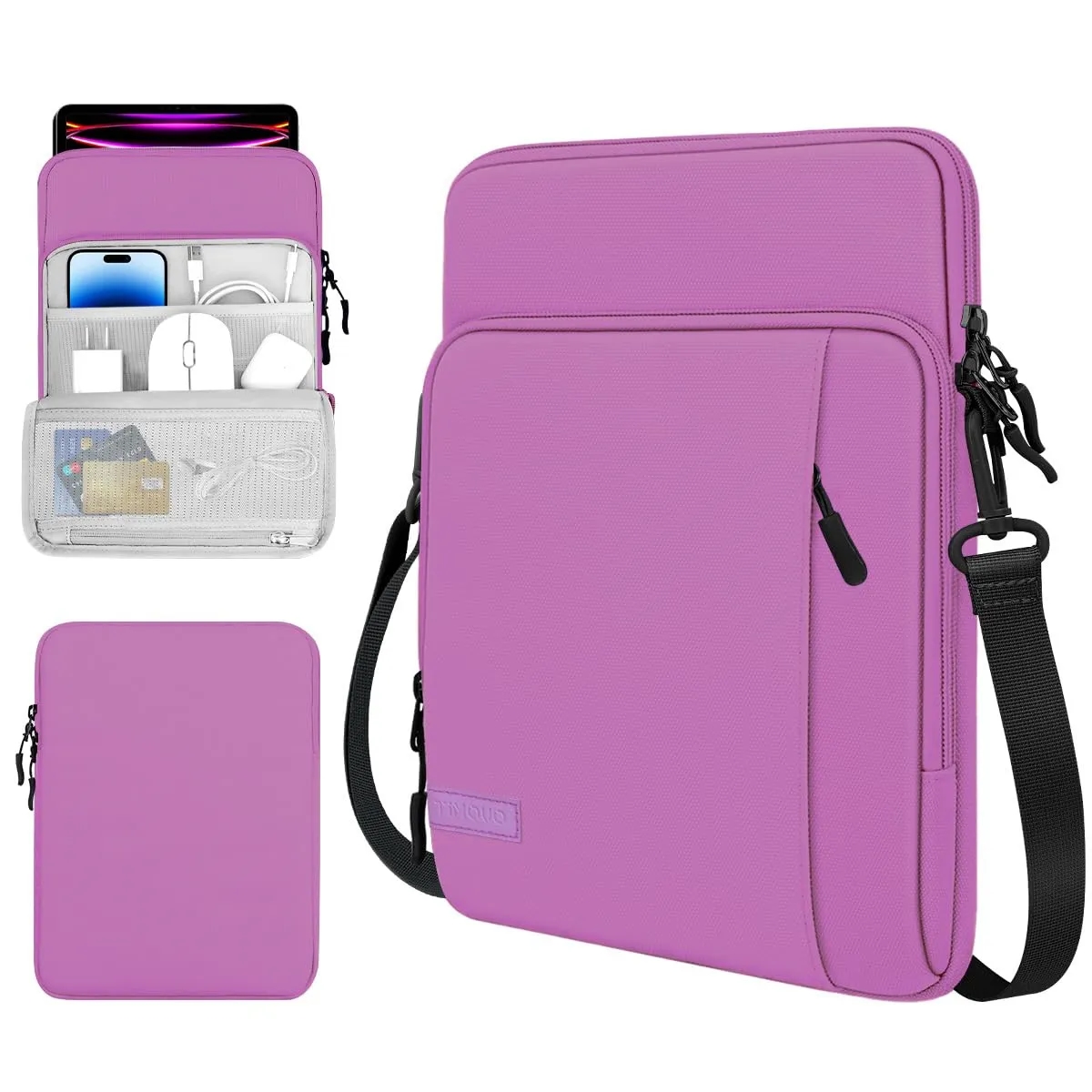 13" Laptop Sleeve Case Carrying Bag with Pockets 10
