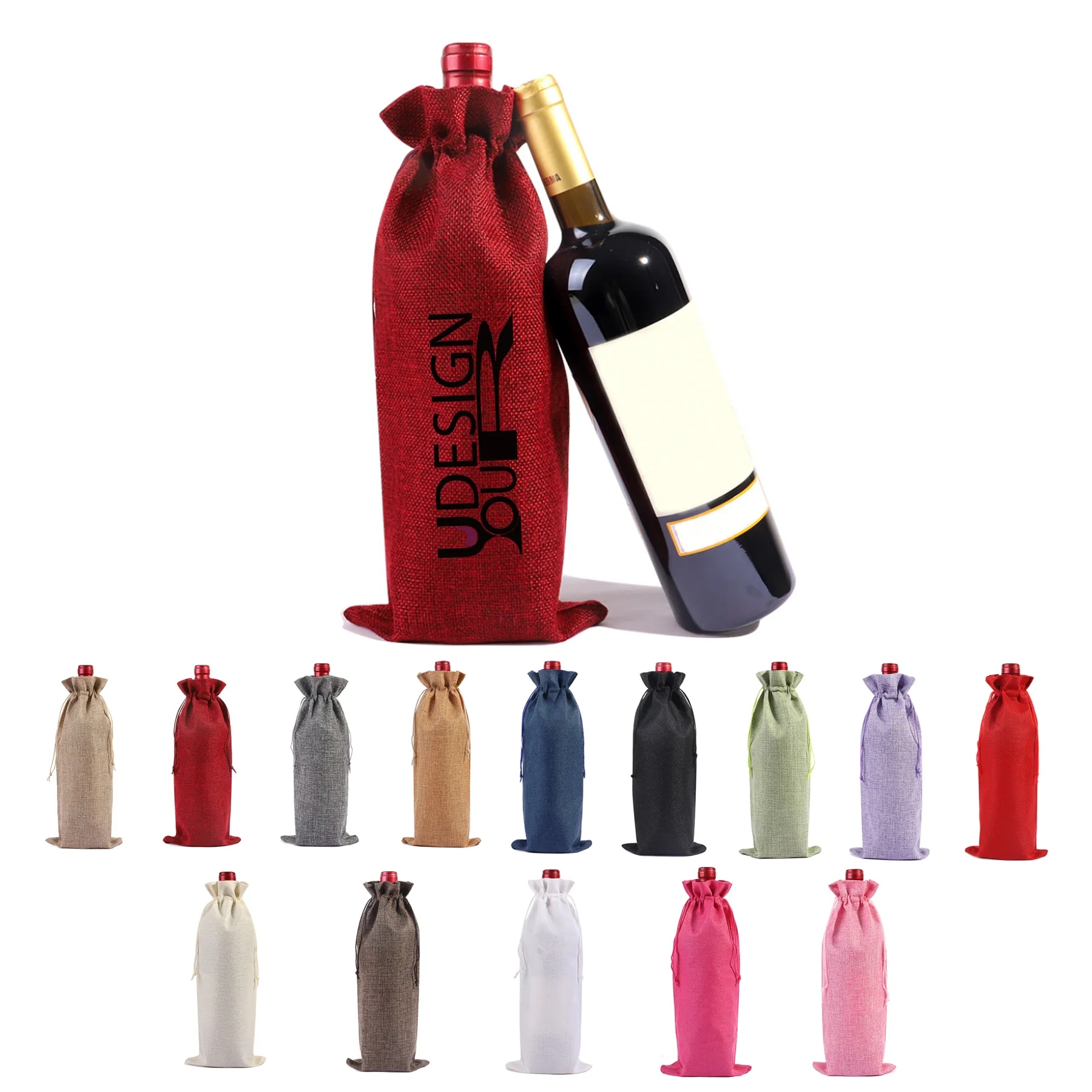Drawstring Wine Gift Bag 17