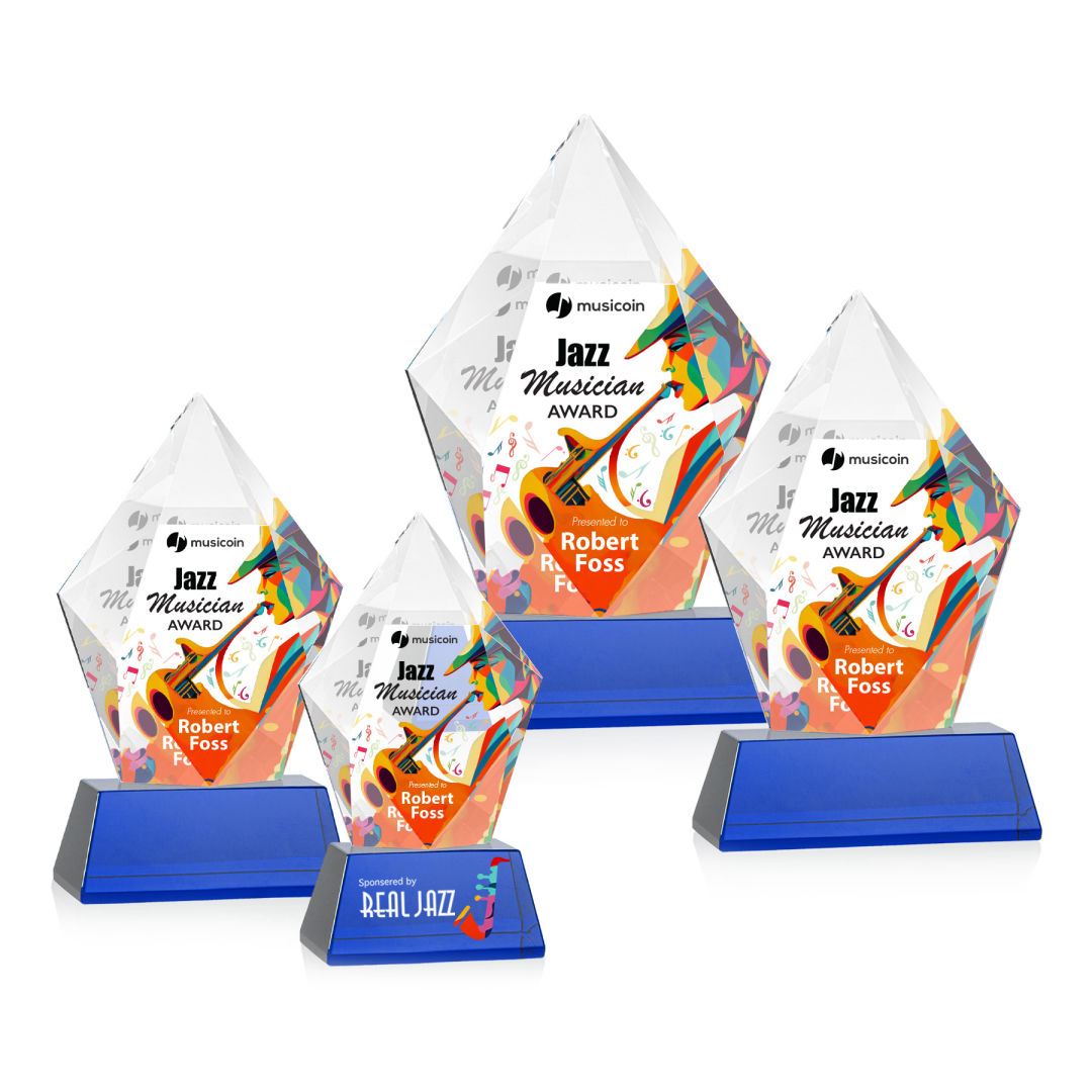 Devron VividPrint™ Award on Base - Blue 3