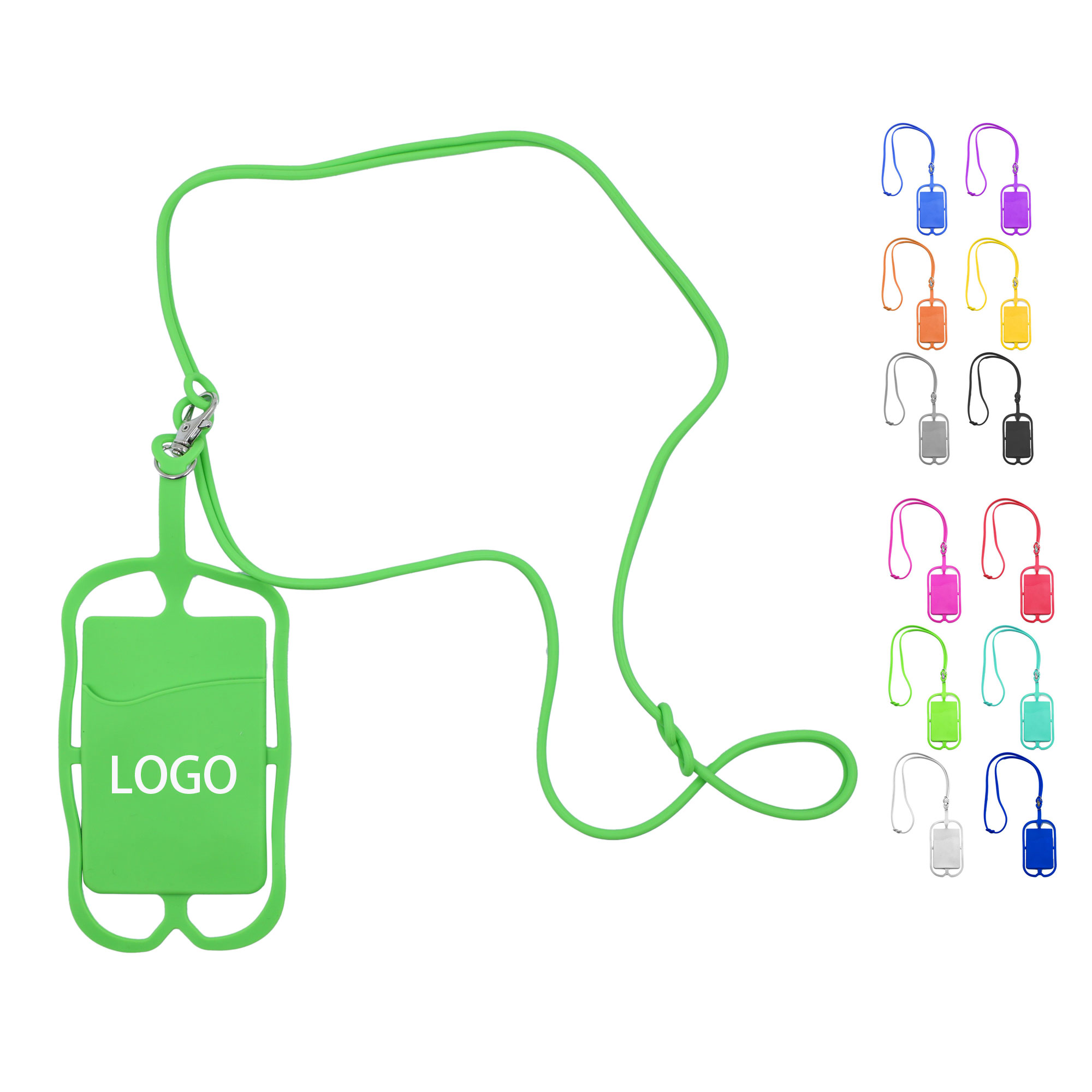 Silicone Lanyard Phone Holder Wallet 1