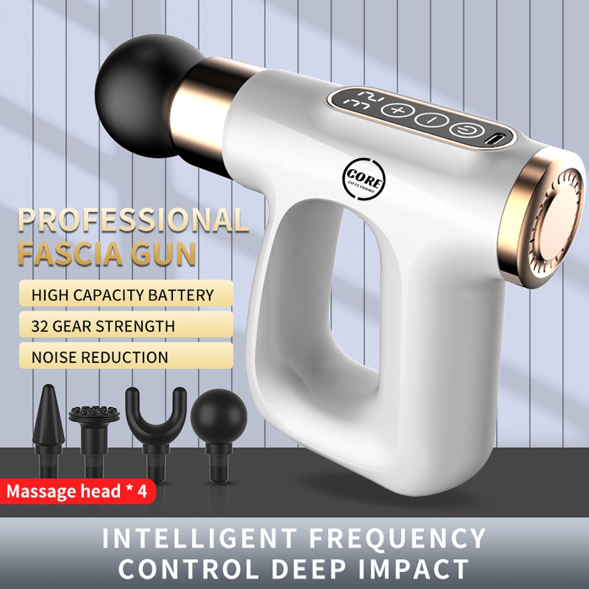 3 In 1 Hot Compress Pulse Massage Professional Fascia Gun 6