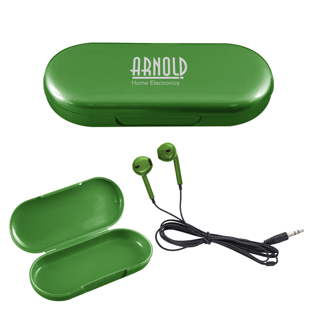 Metallic Wired Earbuds With Clamshell Case 10
