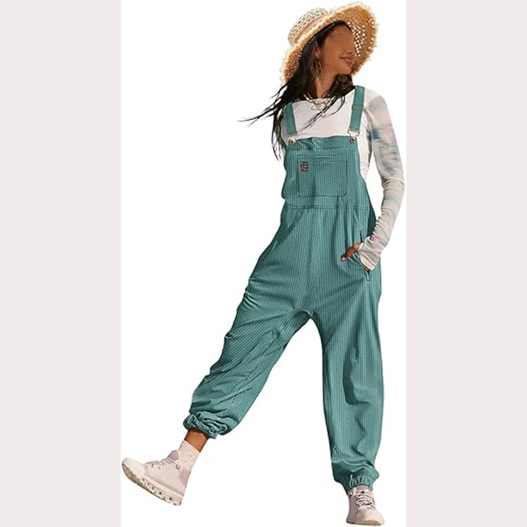 Women's Casual Corduroy Overalls 5