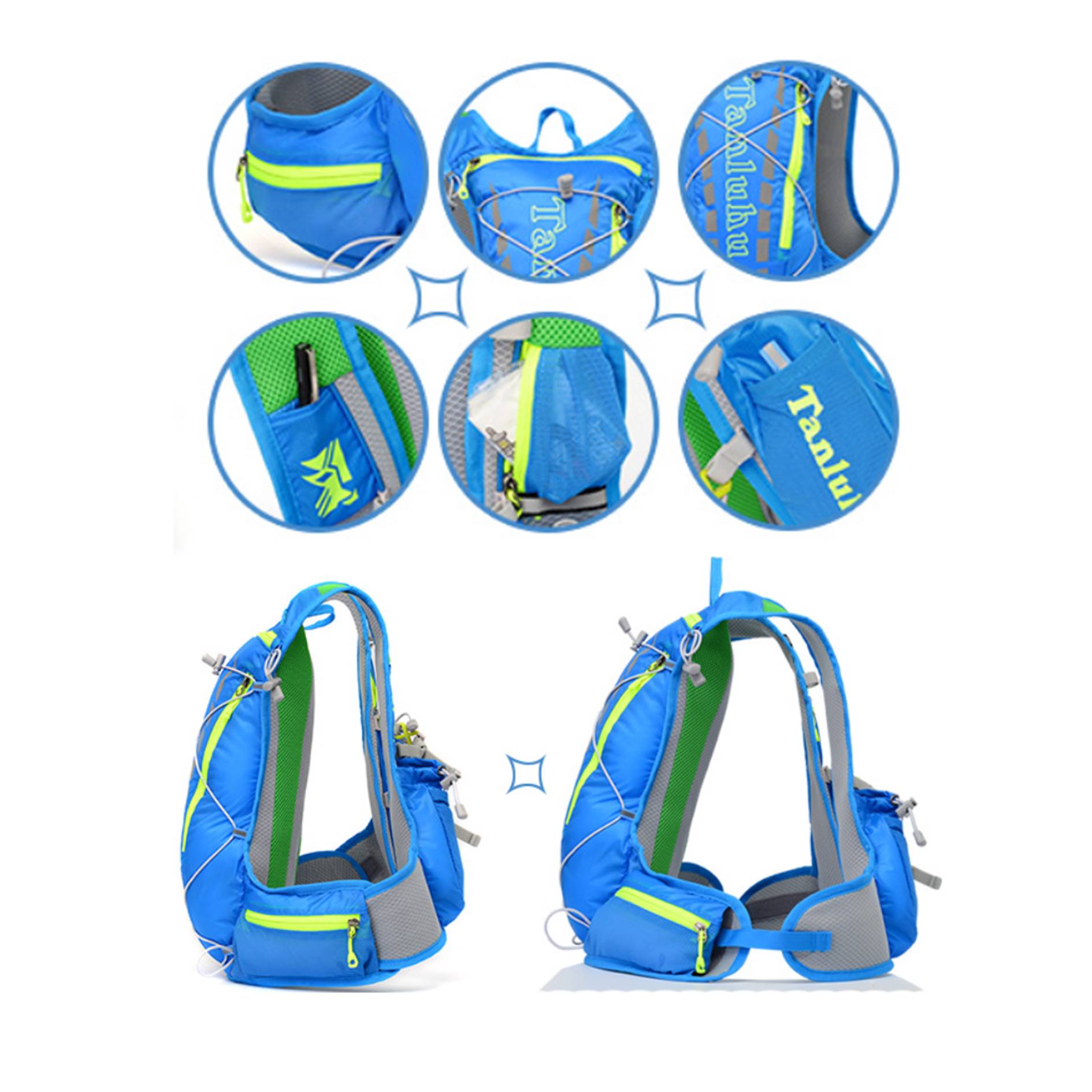 Outdoor Marathon Cycling Hiking Backpack Vest Bag 2