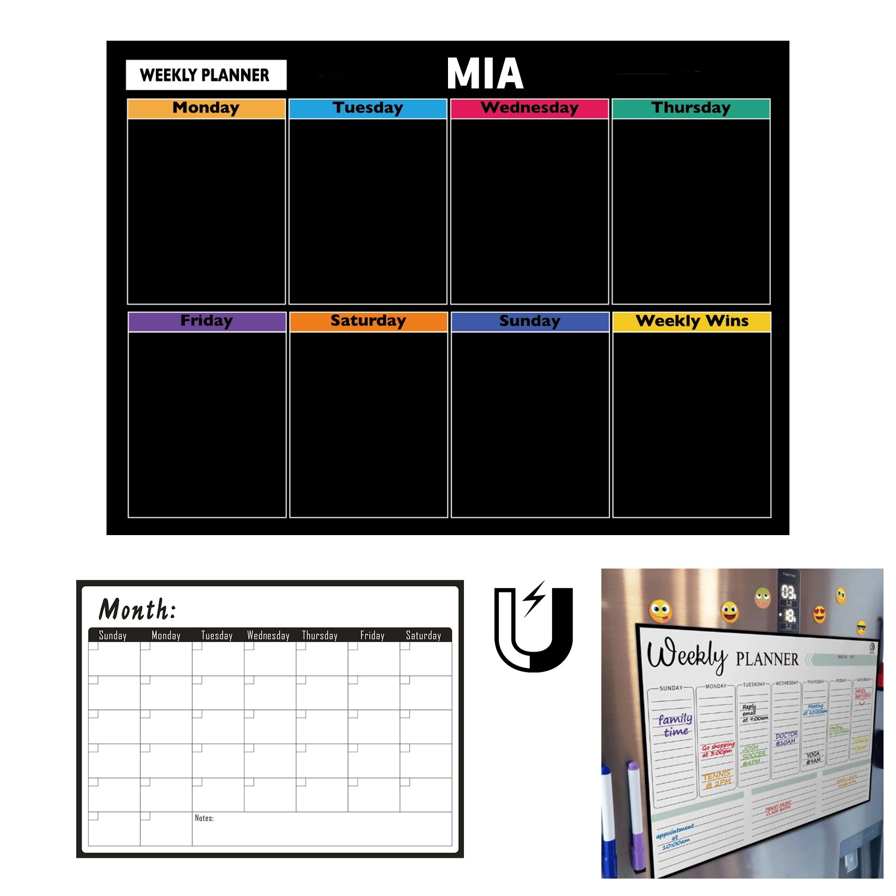 Magnetic Refrigerator Calendar Sticker 2