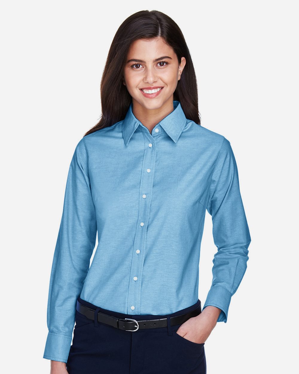 Women's Stain-Release Short Sleeve Oxford Shirt - M600SW 7