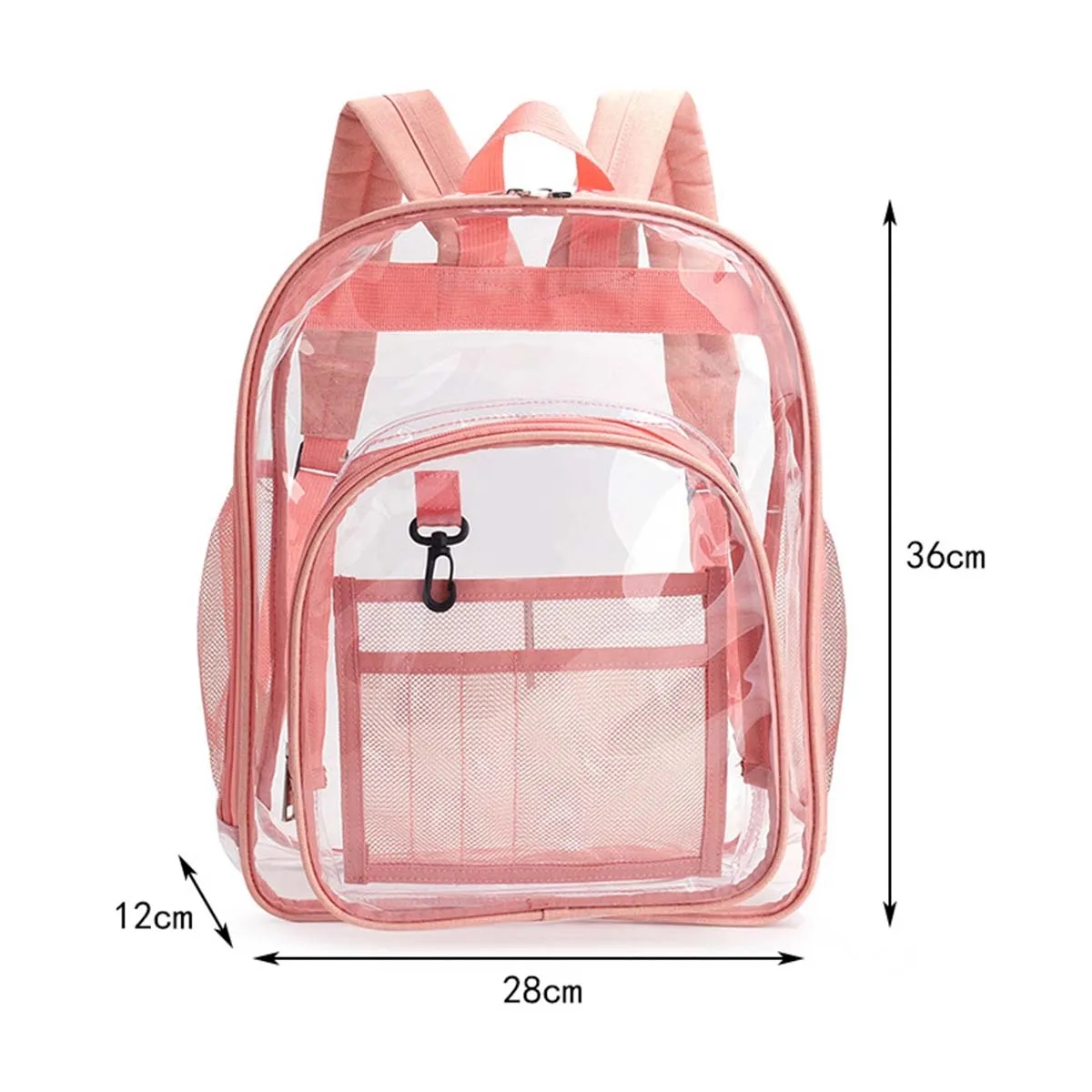 Custom Stadium approved Large Capacity Clear Backpacks 1
