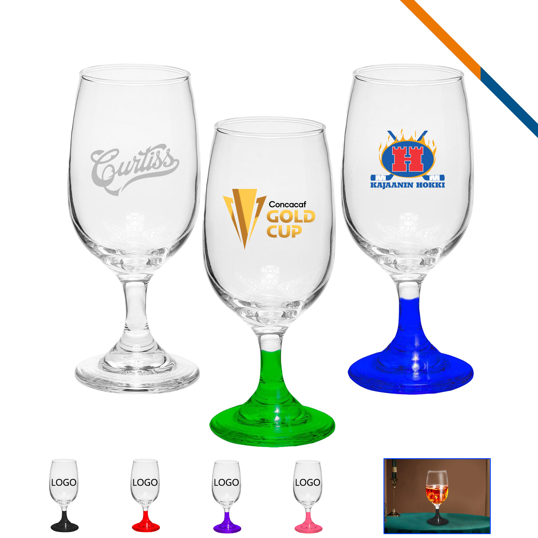 Olibiden Wine Glasses - 8.5 OZ. 4