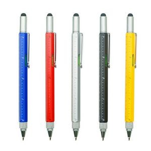 6 In 1 Multi Metal Tool Pen With Carabiner And Key Ring 7
