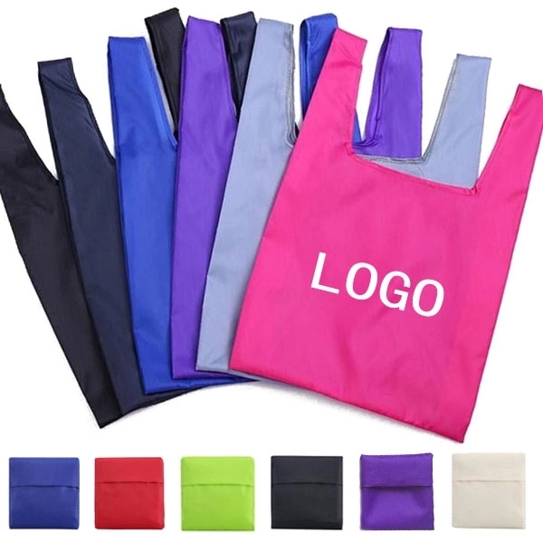 Recycle PET Polyester Foldaway Tote In A Pouch 2