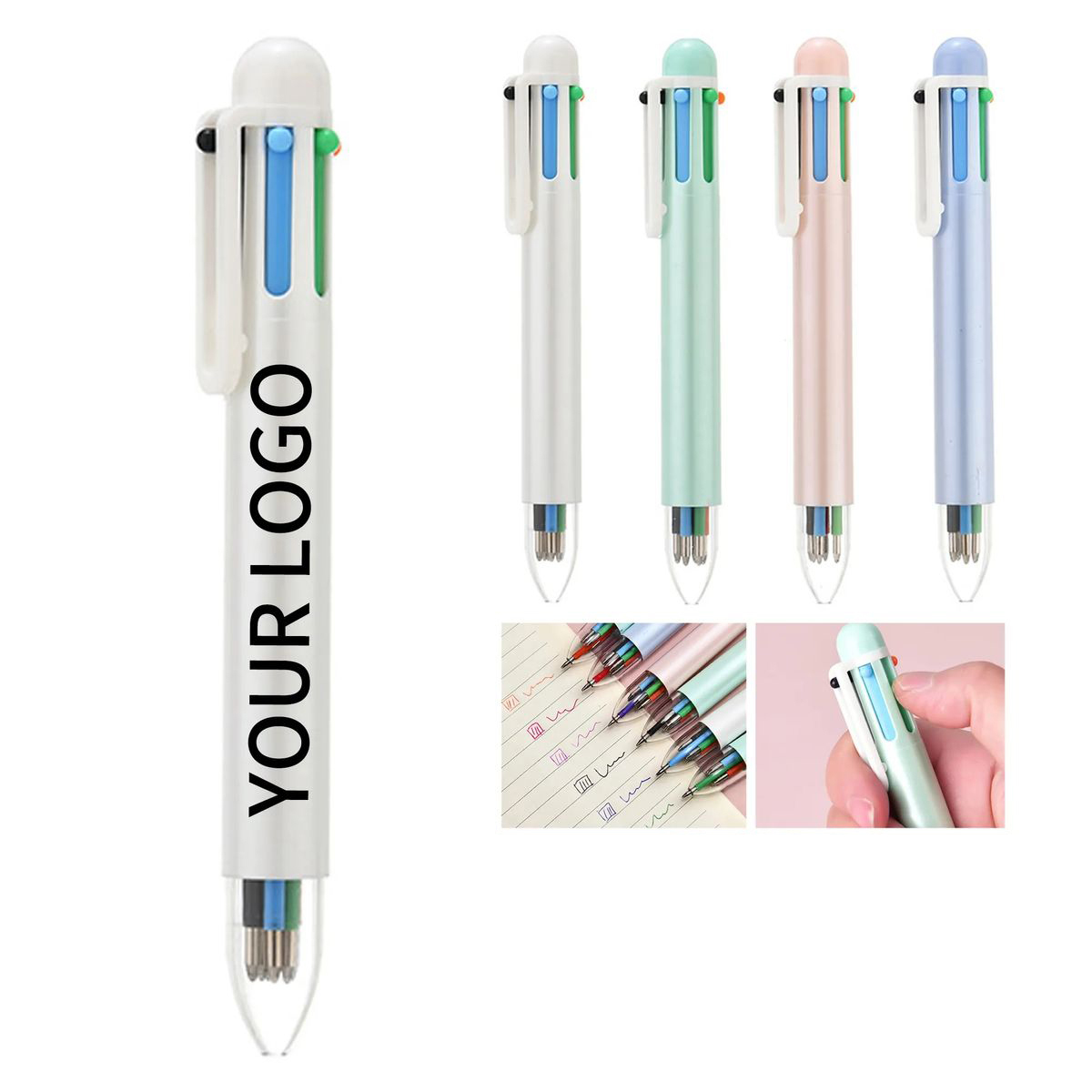 Compact Multicolor Ballpoint Pen for Notes 3