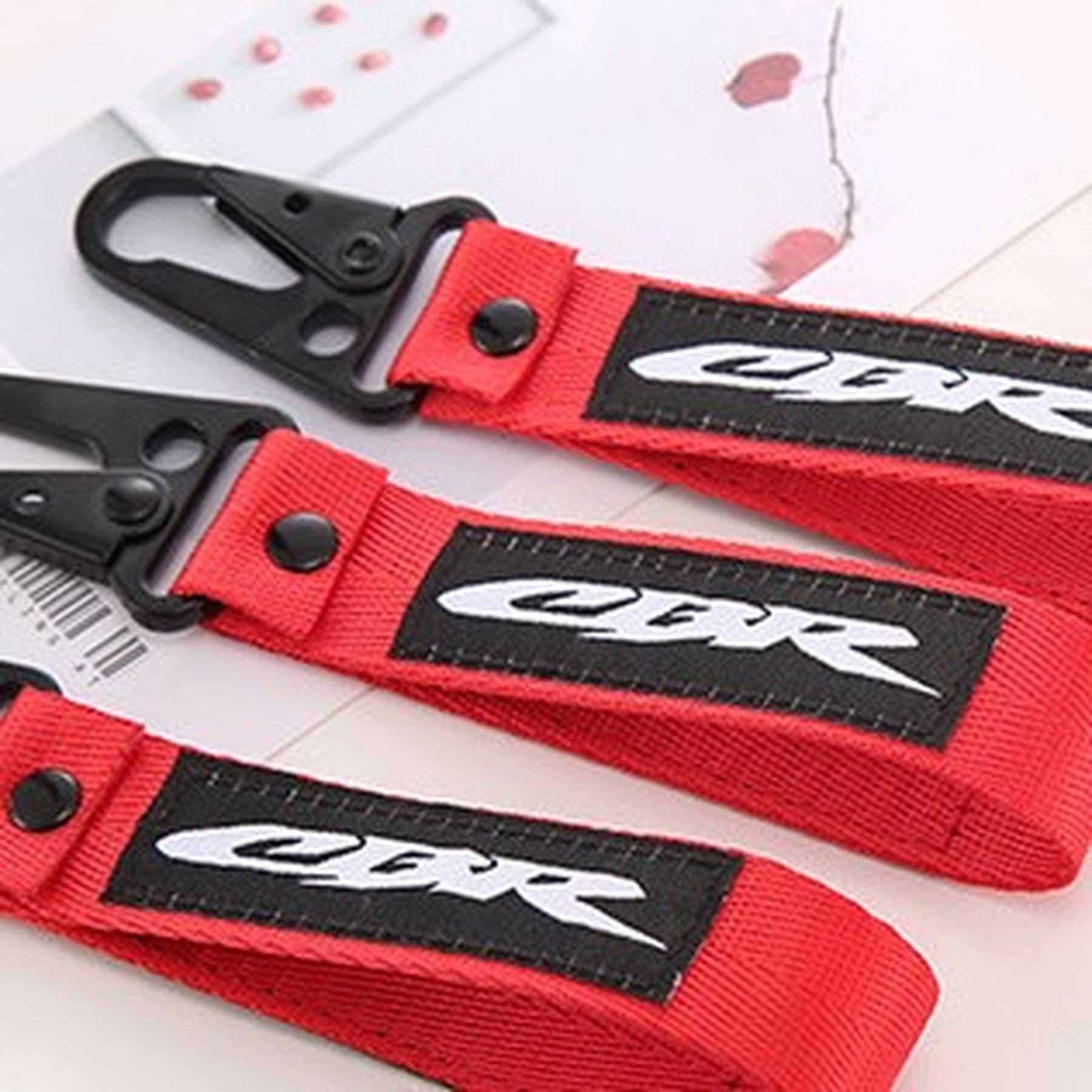 Embroidery Key Tag Motorcycle Keys Chain 8