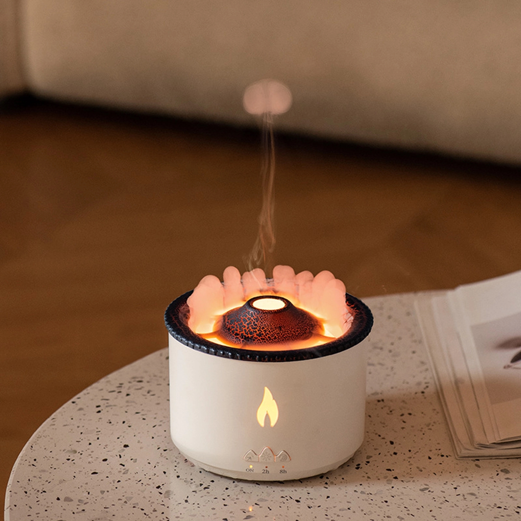 3D Fire Flame Aroma Diffuser Humidifier 5