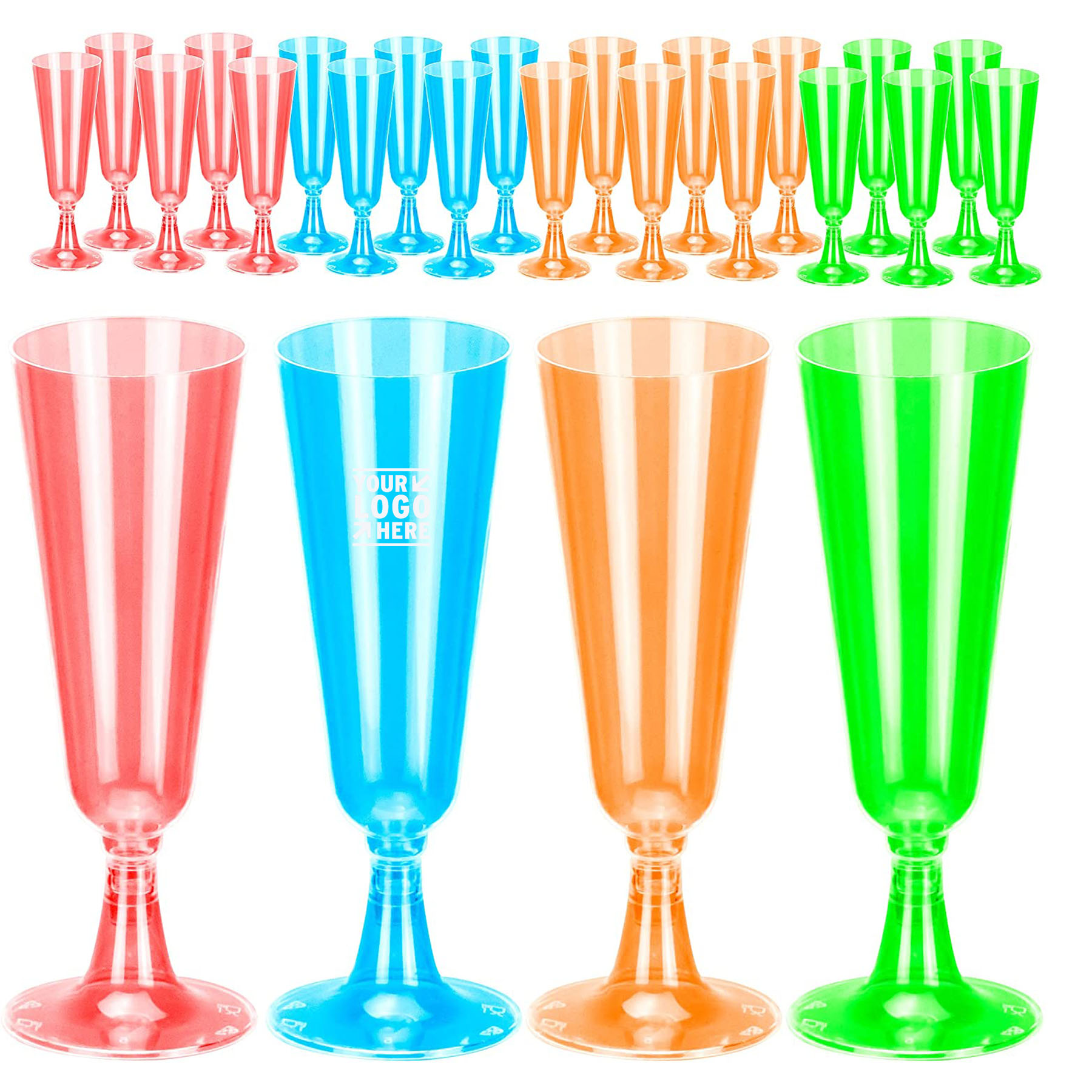 4.7 Oz Disposable Plastic Wine Glasses