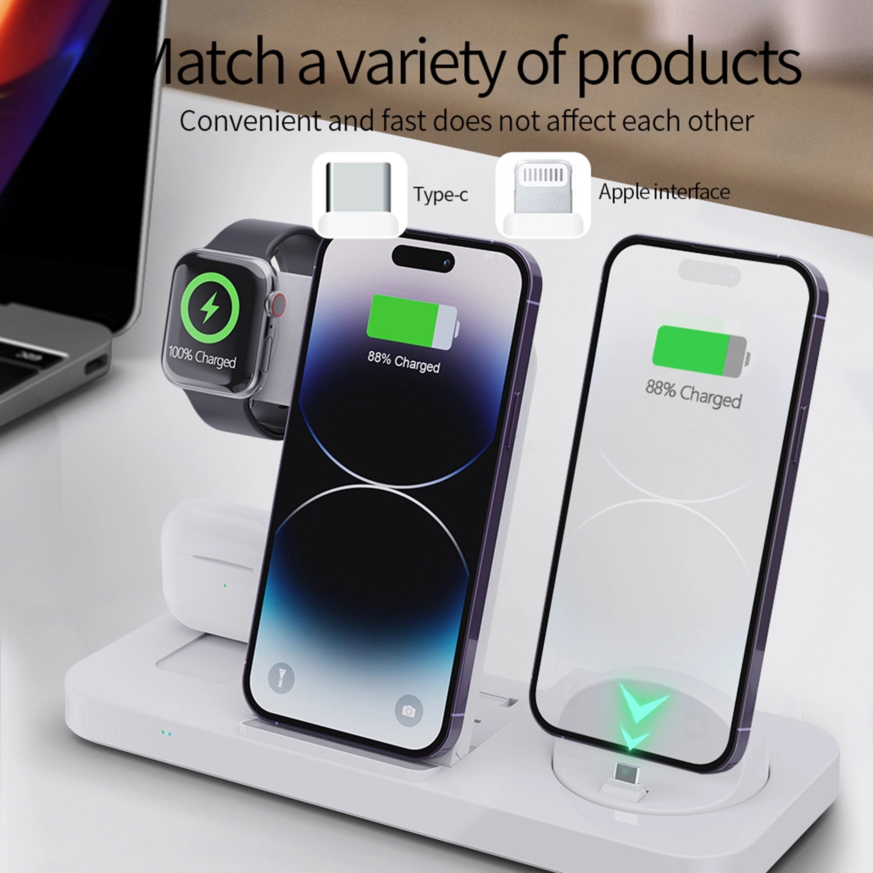 6 in 1 15 Watt Quick Wireless Charger 7