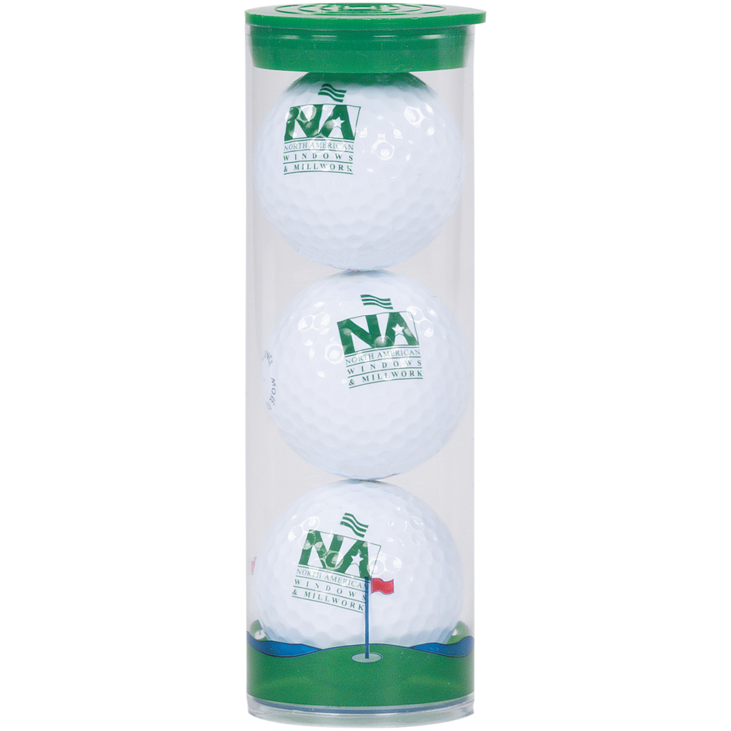 3 Ball Tube with Pinnacle Distance Golf Balls 2