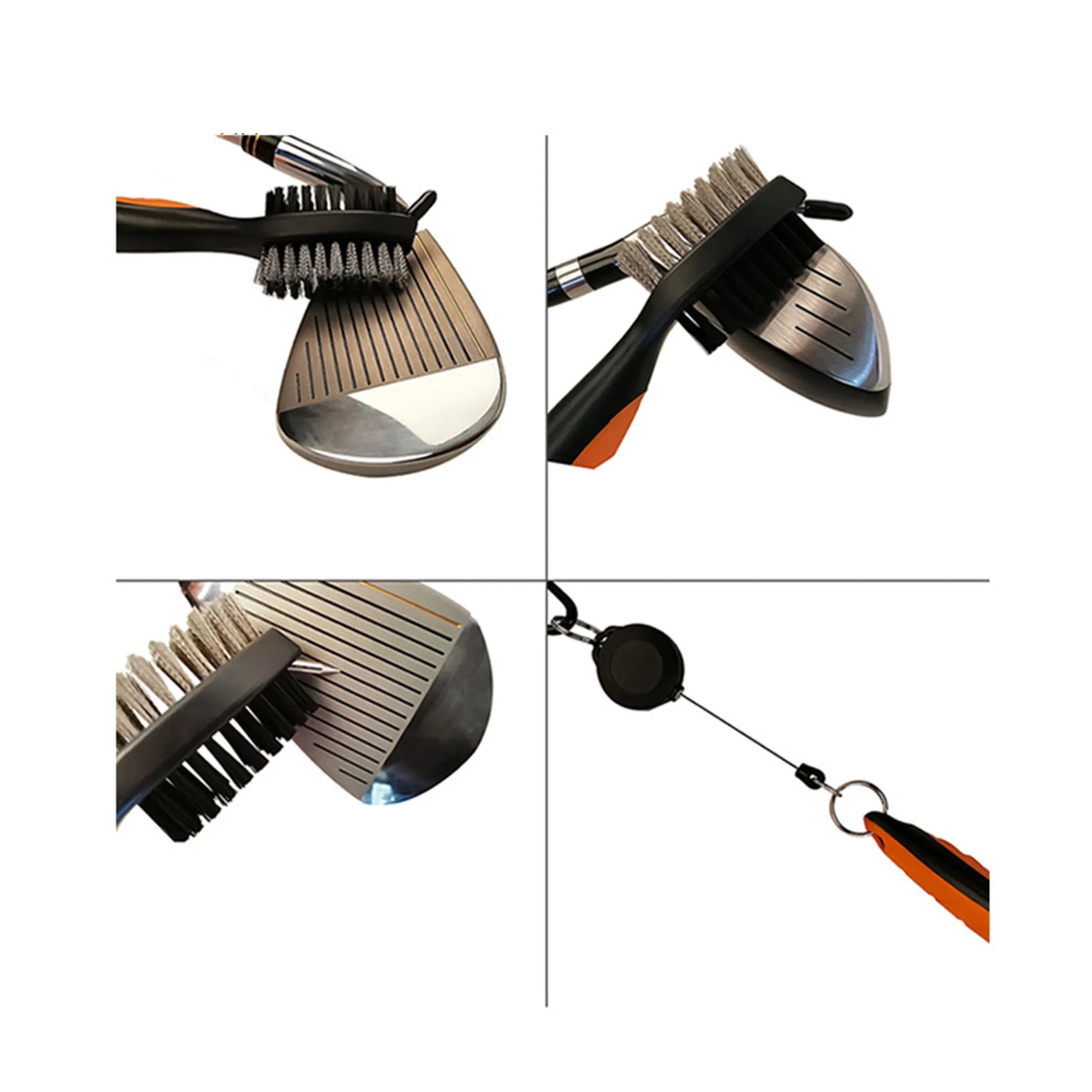 Retractable Zip-line Golf Club Brush 6