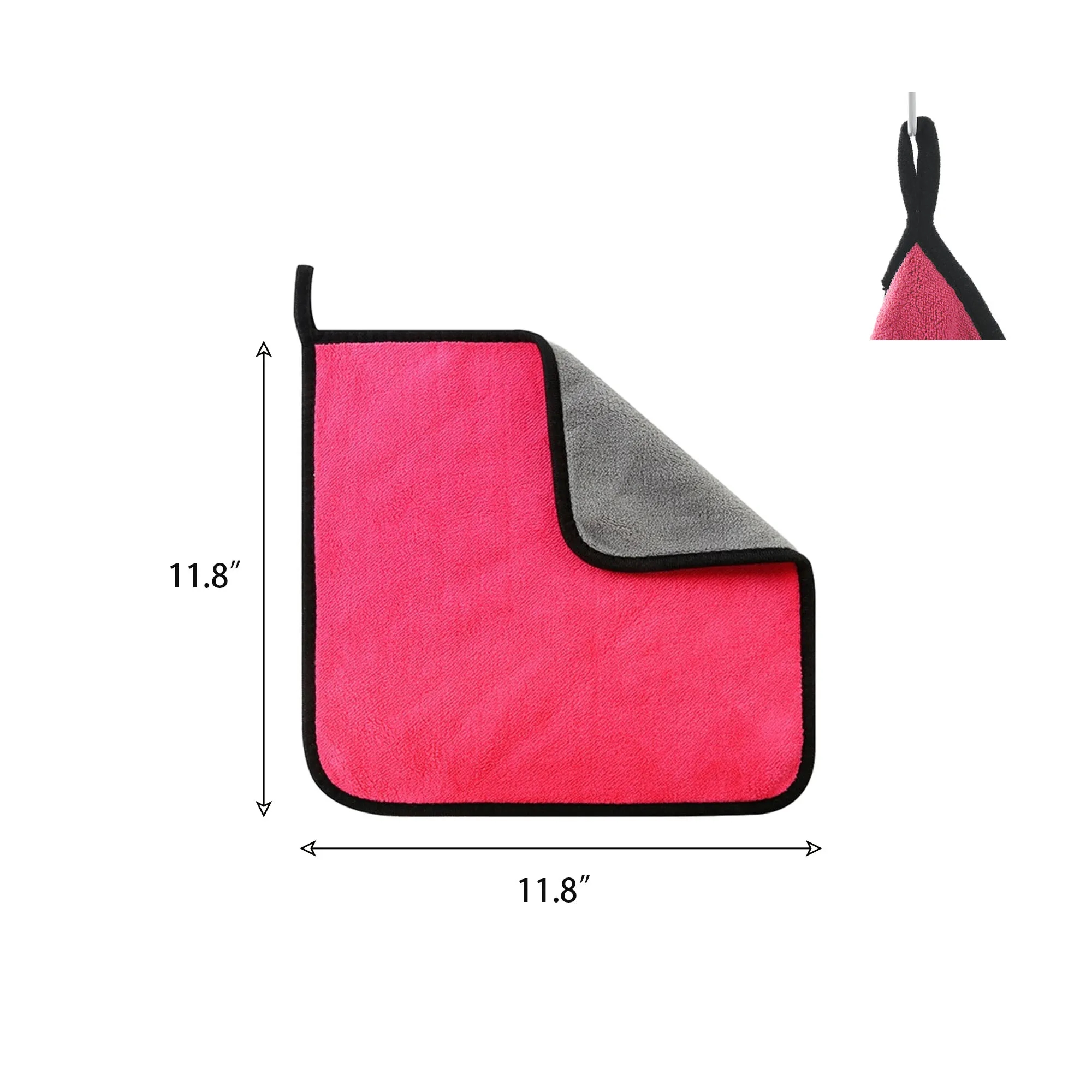 11.8"x11.8" Microfiber Car Cleaning Towel 3