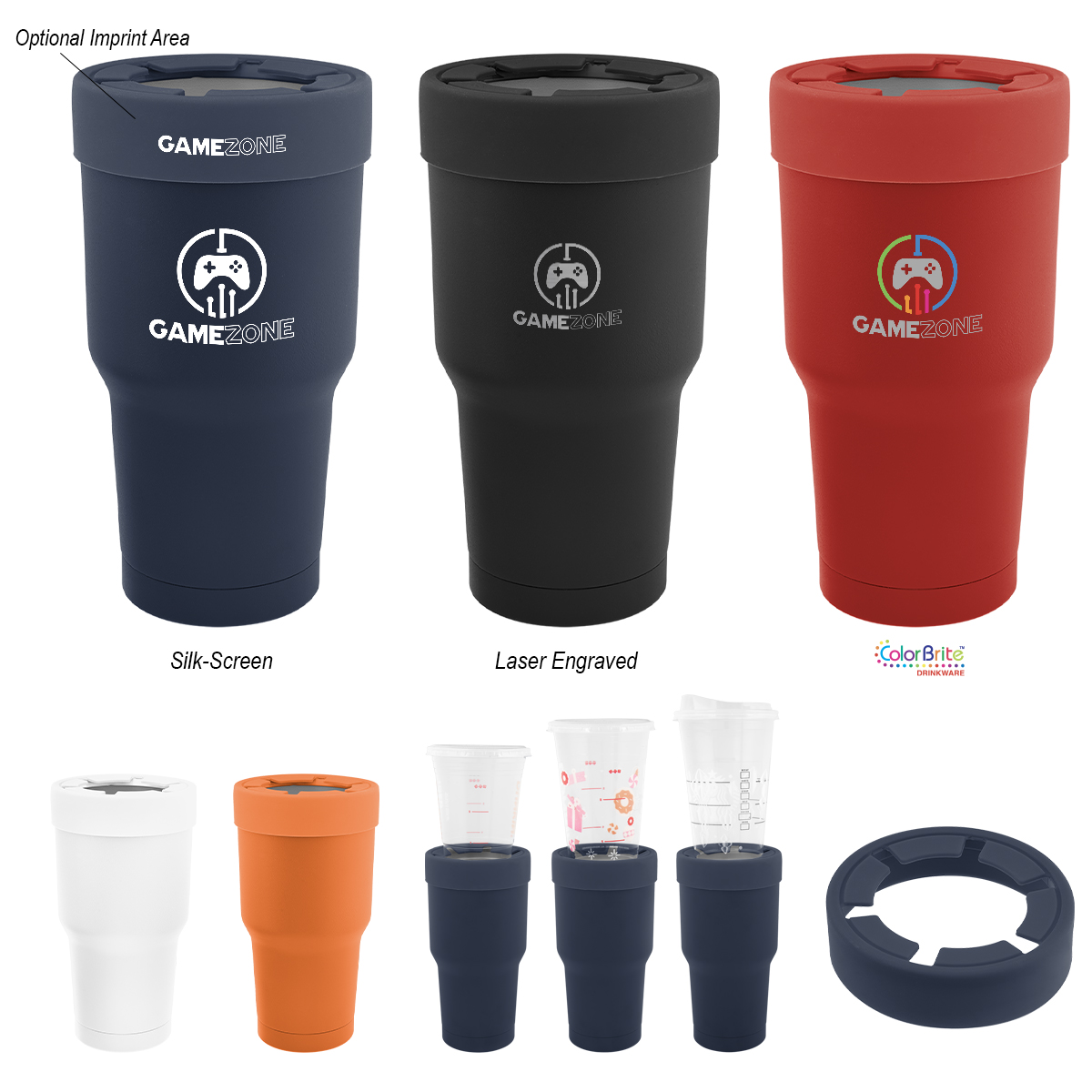 30 Oz. Reynolds Stainless Steel Tumbler With Silicone Lid 23