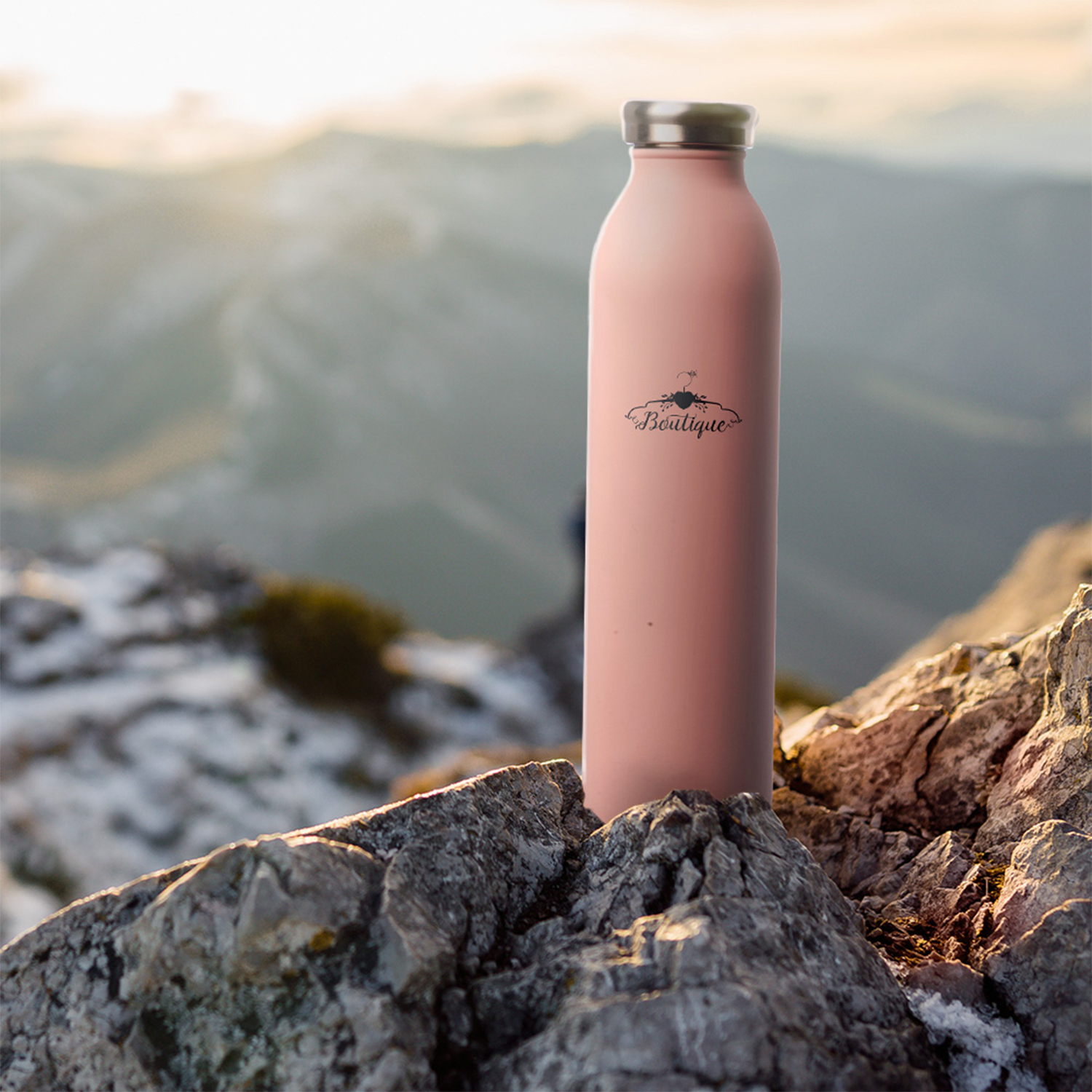 20 oz. Vacuum Insulated Matte Stainless Steel Water Bottles, custom water bottle with logo imprint 5
