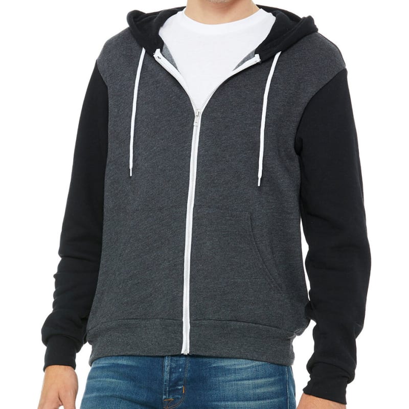 Bella Unisex Poly-Cotton Fleece Full-Zip Hoodie 24