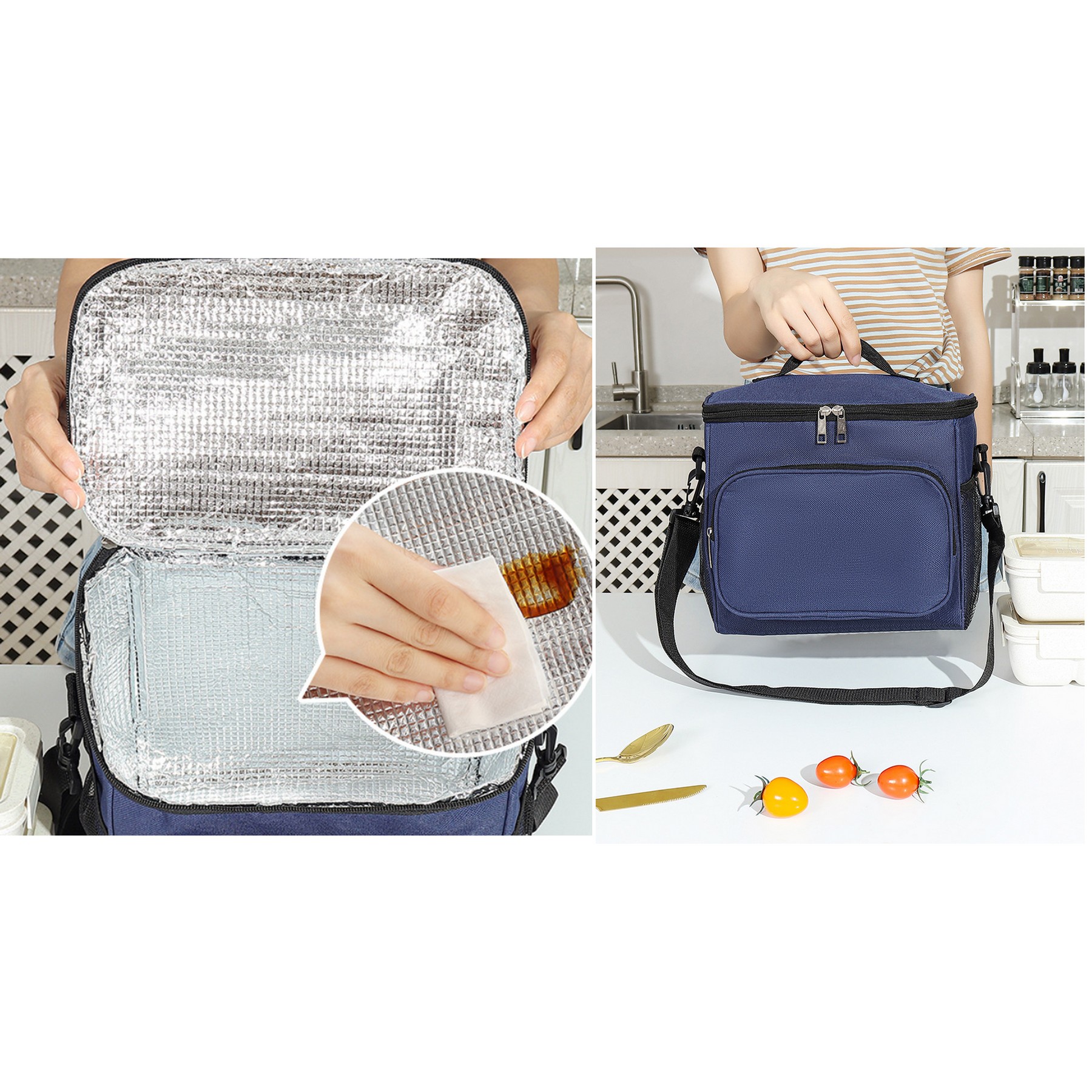Leakproof Lunch Bag With Adjustable Shoulder Strap 3