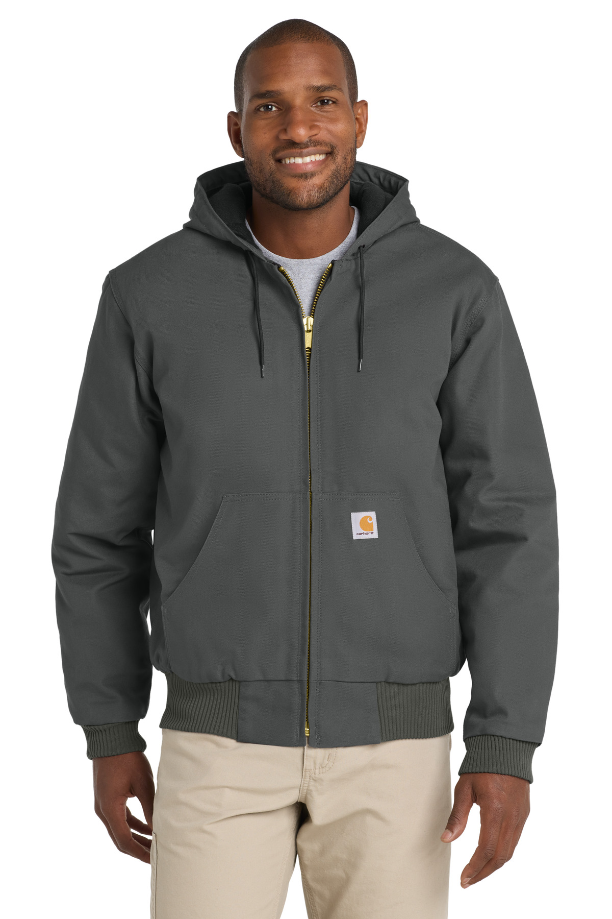 Carhartt® Quilted-Flanne-Lined Duck Active Jacket 14