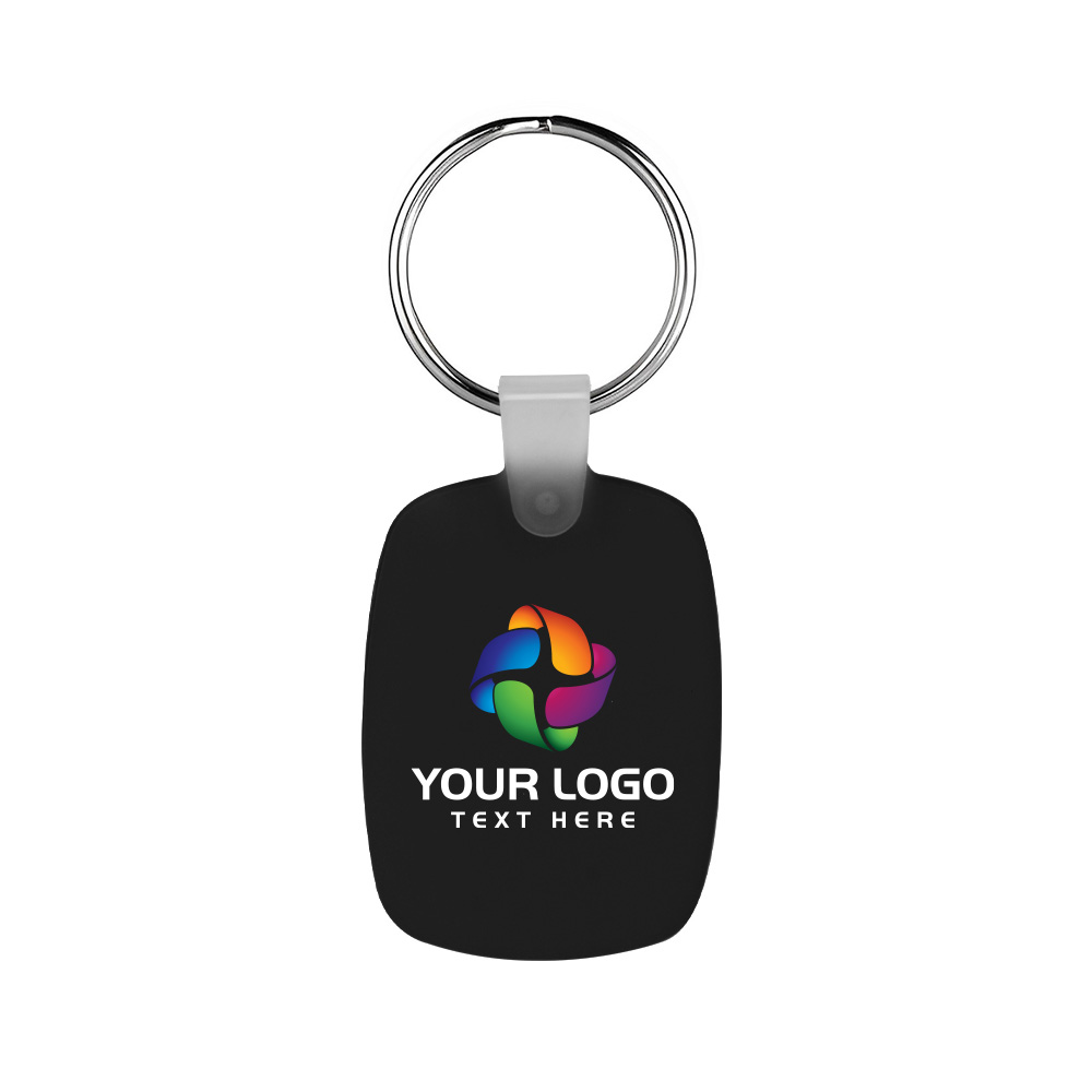 Oval Shaped Silicone Keychain 17