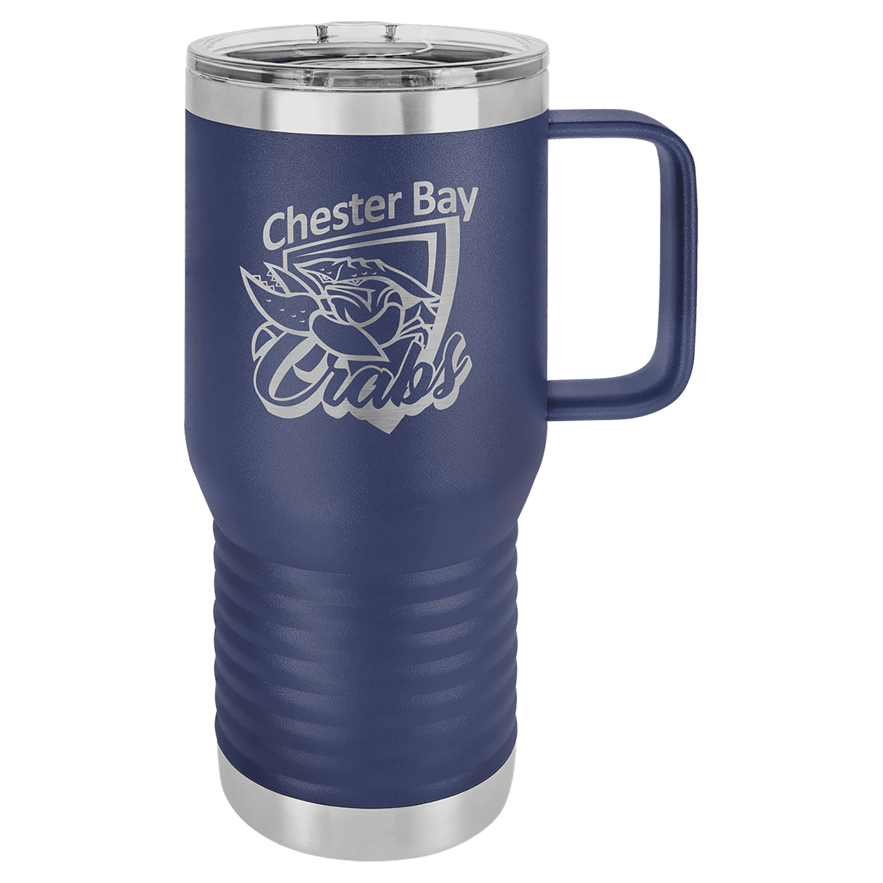 Polar Camel 20 oz. Navy Blue Vacuum Insulated Travel Mug with Slider Lid 1