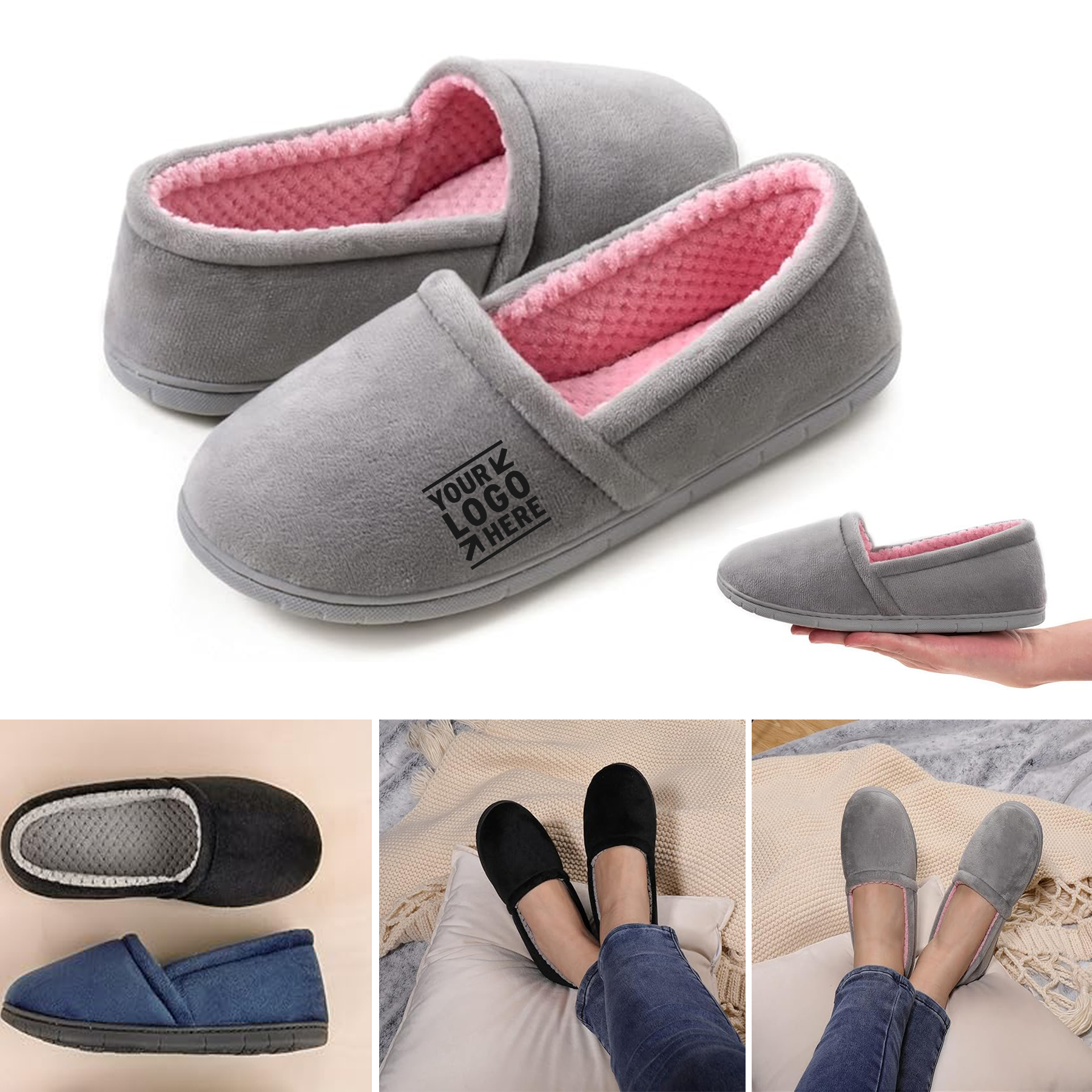 Indoor Outdoor Women's Comfy Lightweight Slippers Non-Slip House Shoes