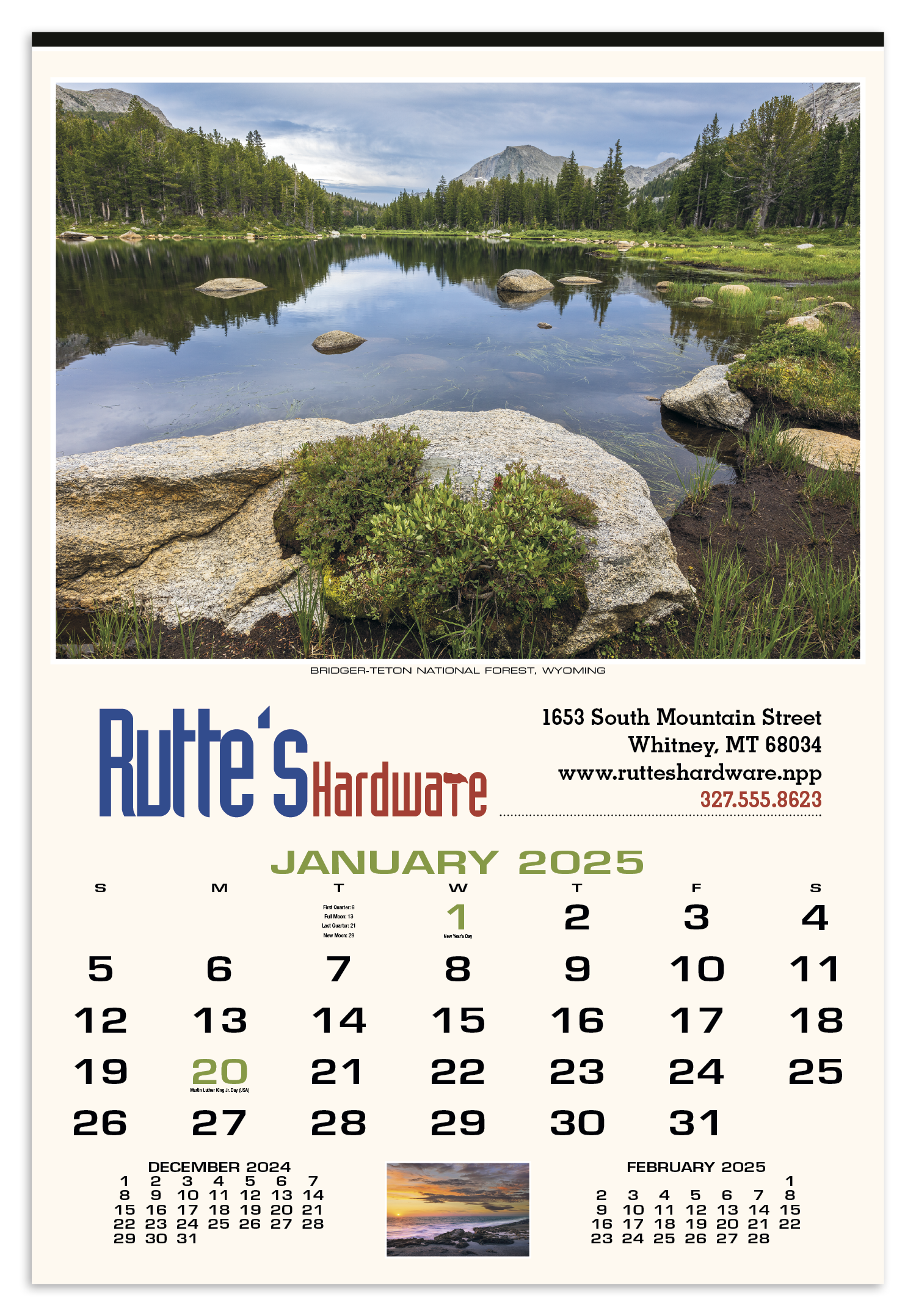 HotLine® Products Scenic America® Executive Calendar 16
