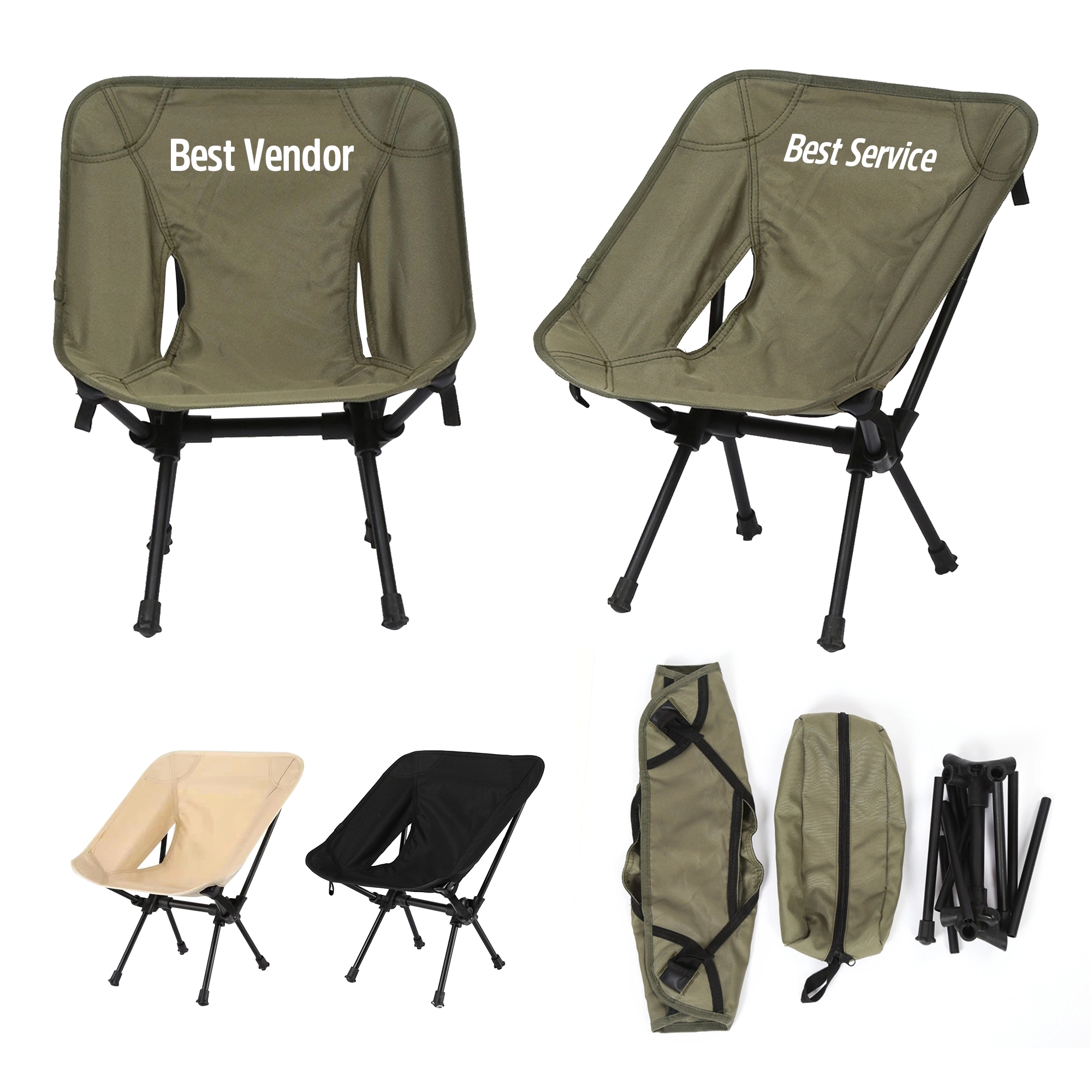 Lightweight Folding Camping Chair With Packable Pouch 1