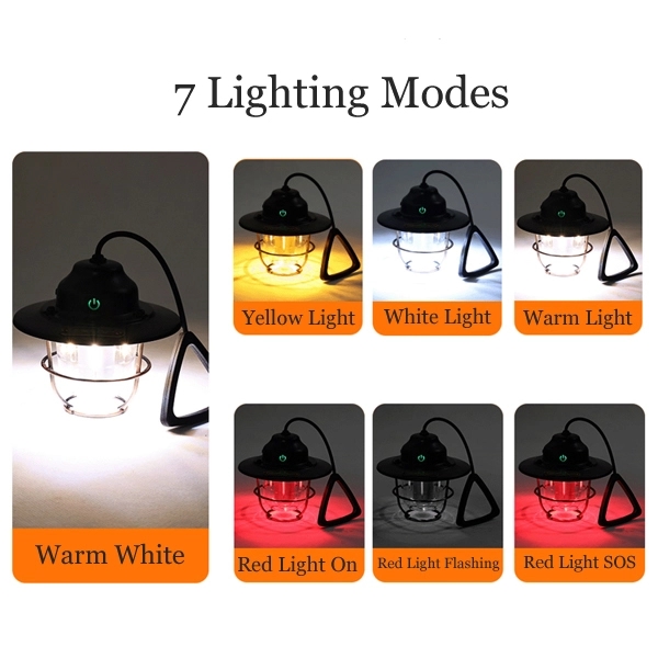 Vintage LED Rechargeable Camping Lantern 6