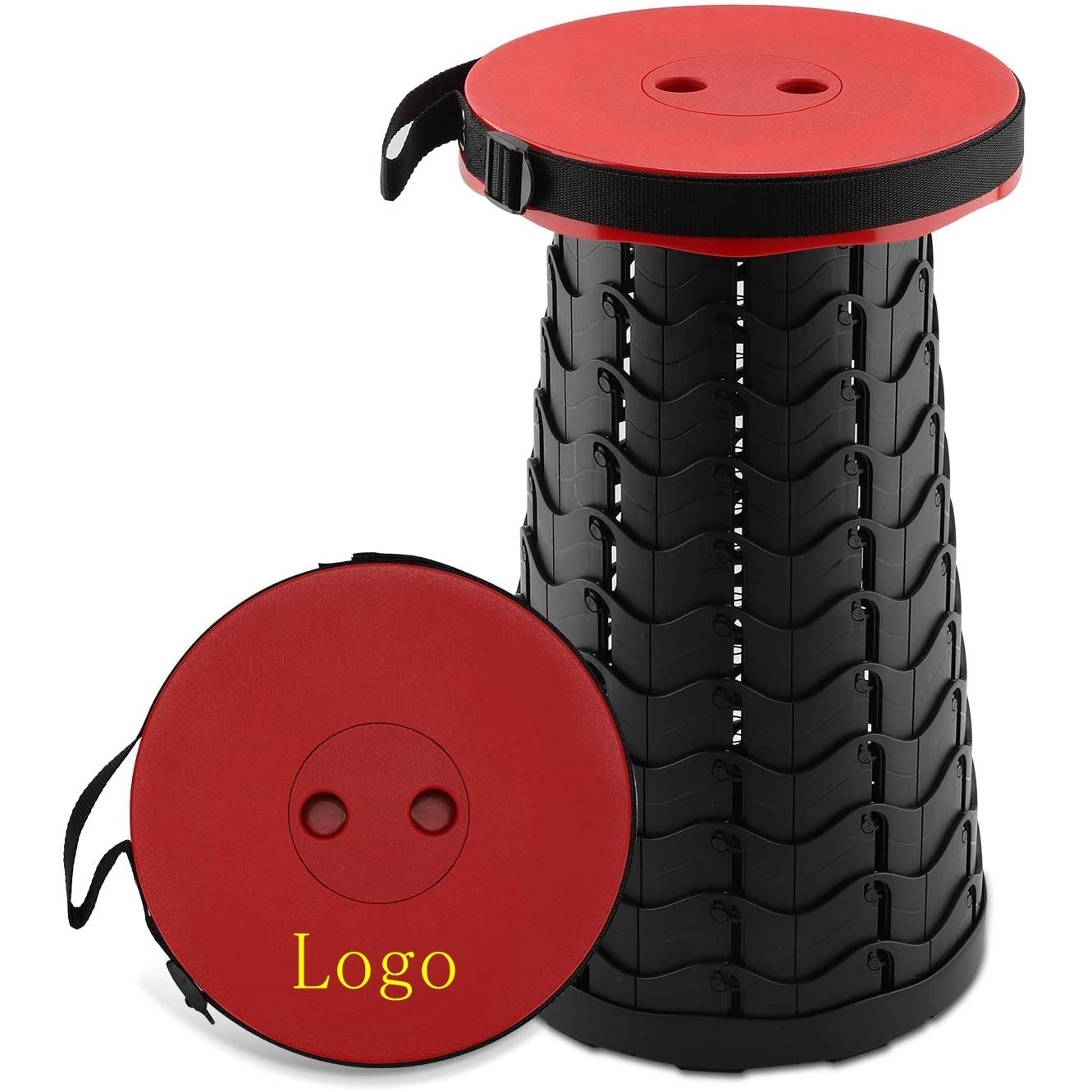 Portable Telescoping Folding Camping Stool Seat 1