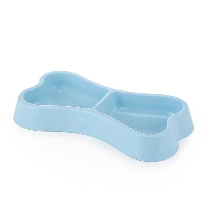 Macaron-colored Bone-shaped Pet Bowl 2