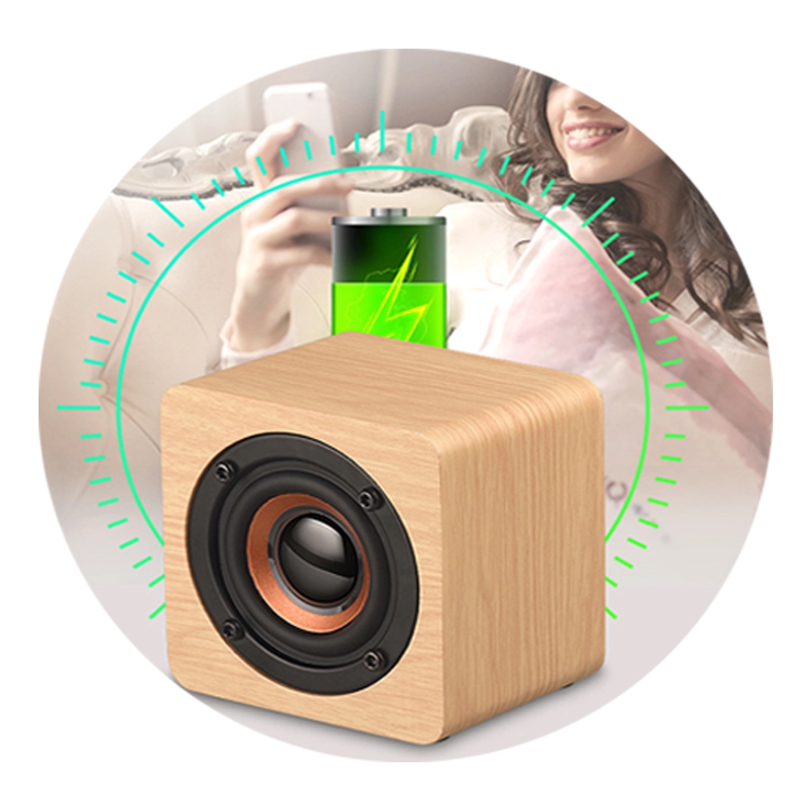 Wooden Mini Bluetooth Speaker 1