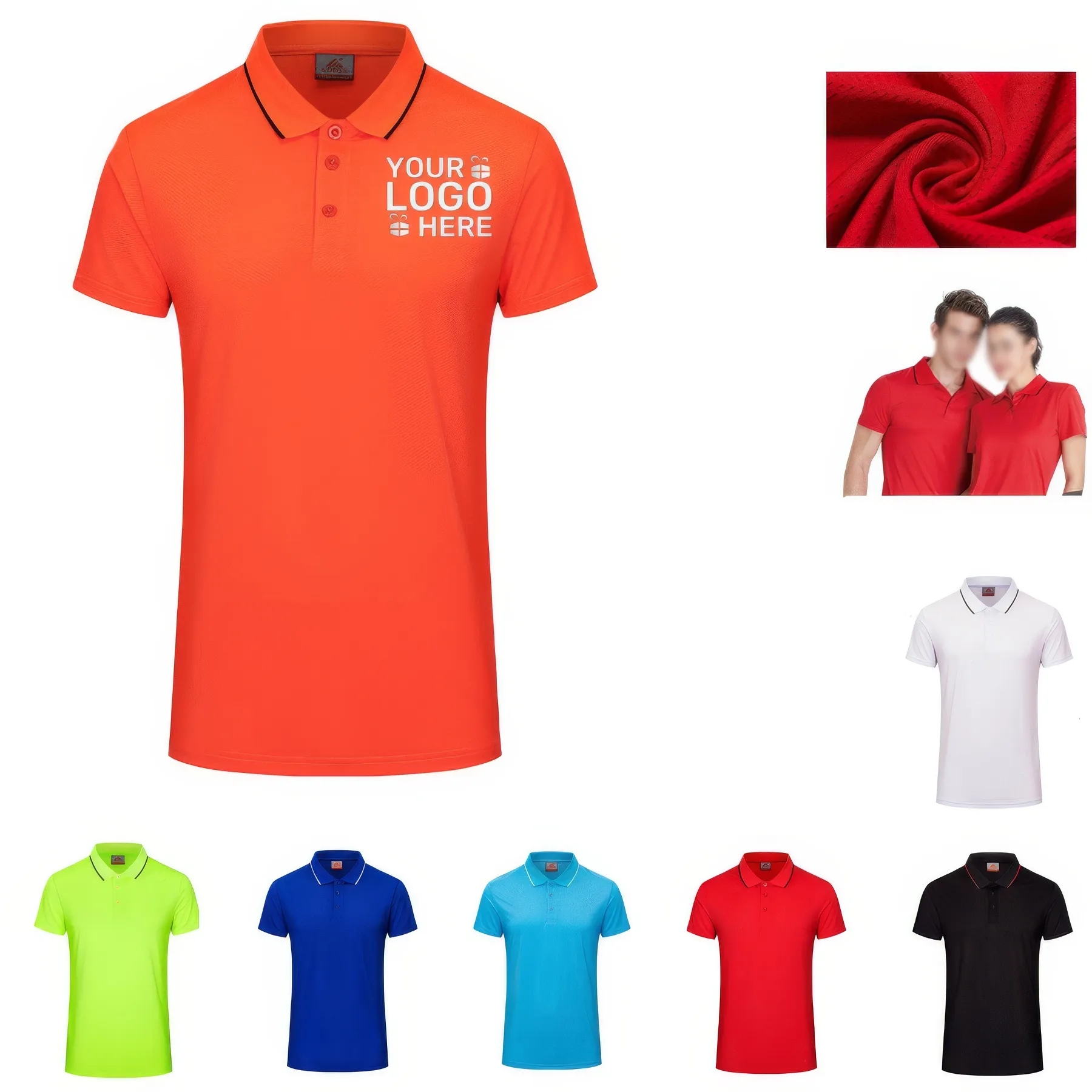 Custom Short-Sleeved Polo Shirt 2