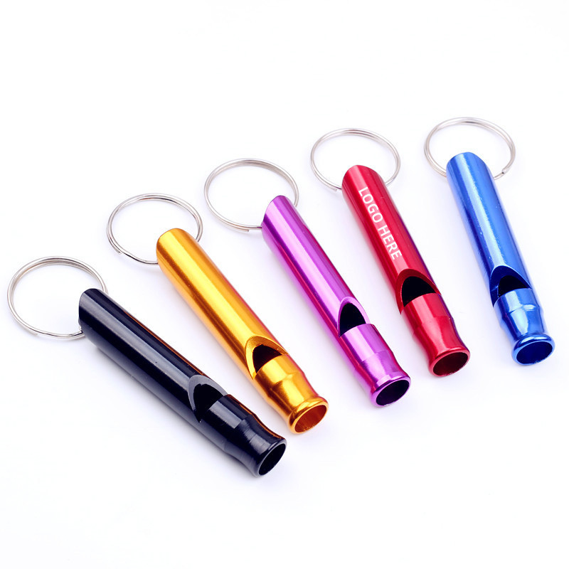 Aluminum Metal Whistle Keychain 2