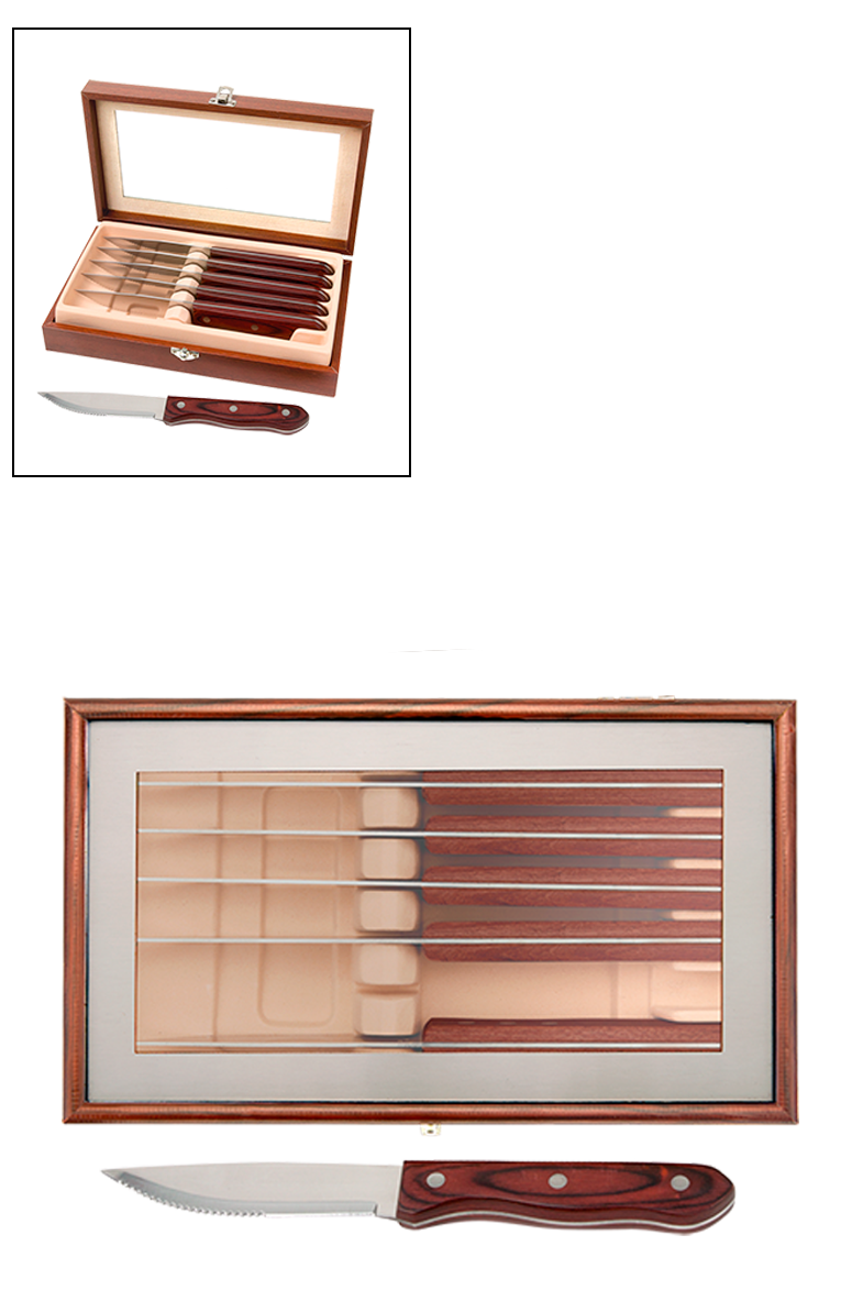 Manchurian Ash 6-Piece Steak Knife Set 4