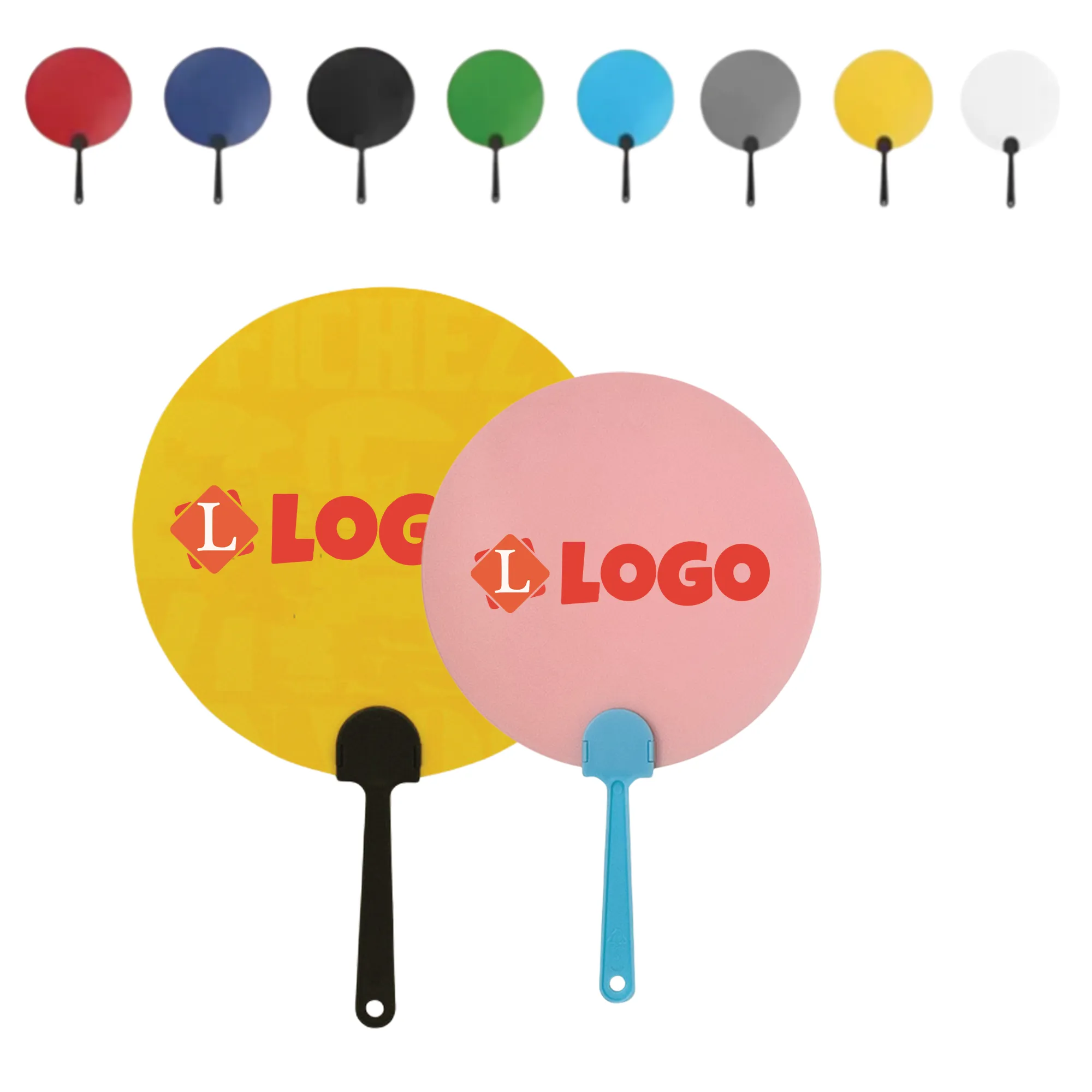 Full Color Plastic Hand Fan 1