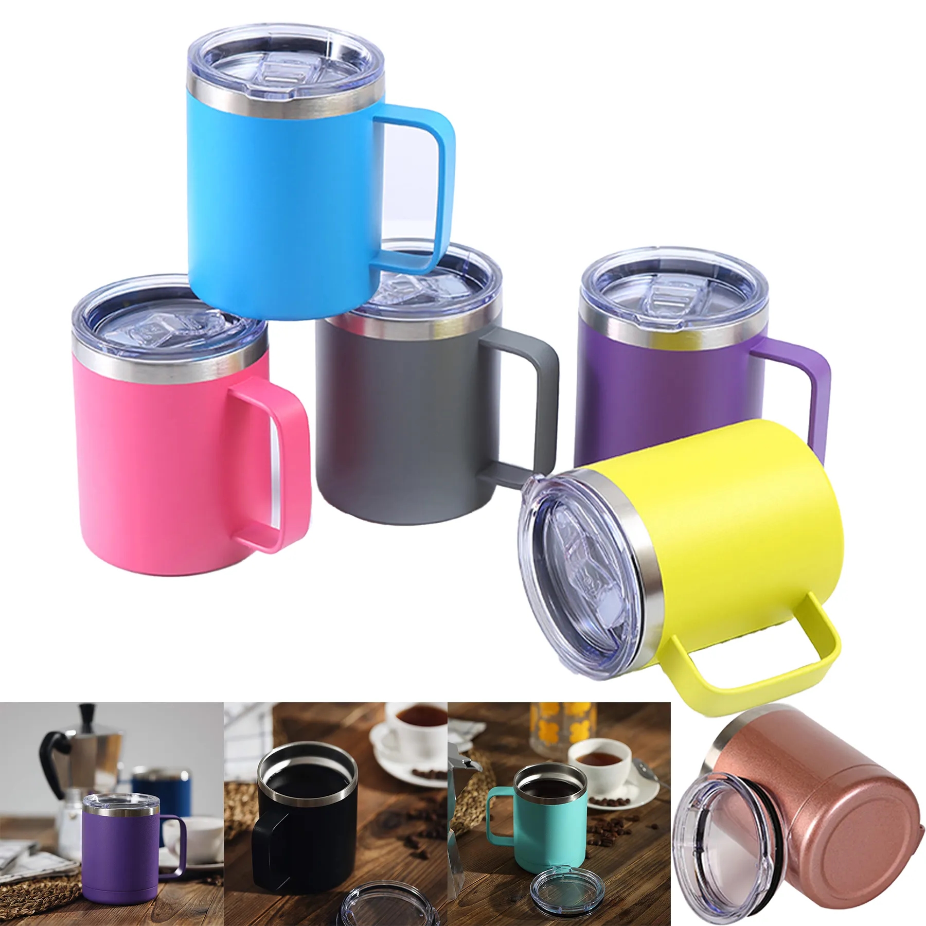 Insulated Coffee Mug with Lid 2